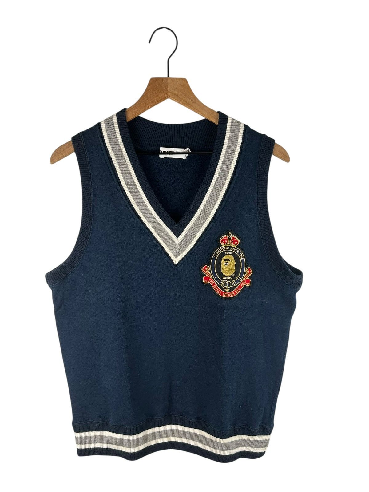 Bape Bape Emblem Vest Size US M / EU 48-50 / 2 - 1 Thumbnail