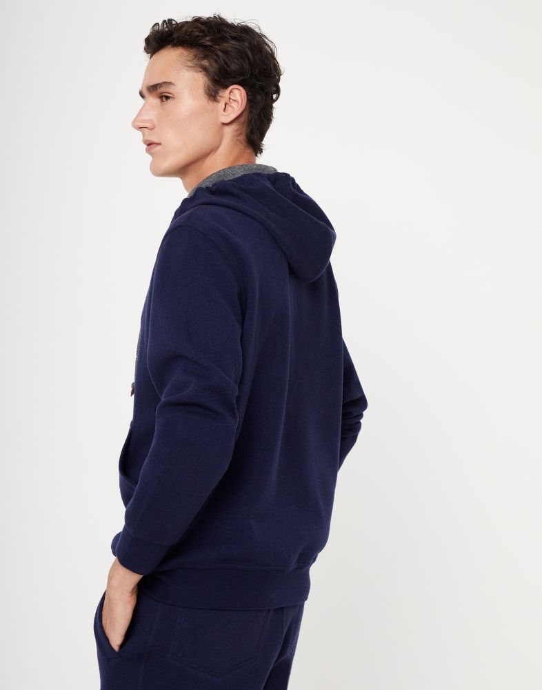 Brunello Cucinelli o1w1db10924 Cardigan Sweatshirt in Open Blue Size US M / EU 48-50 / 2 - 3 Thumbnail