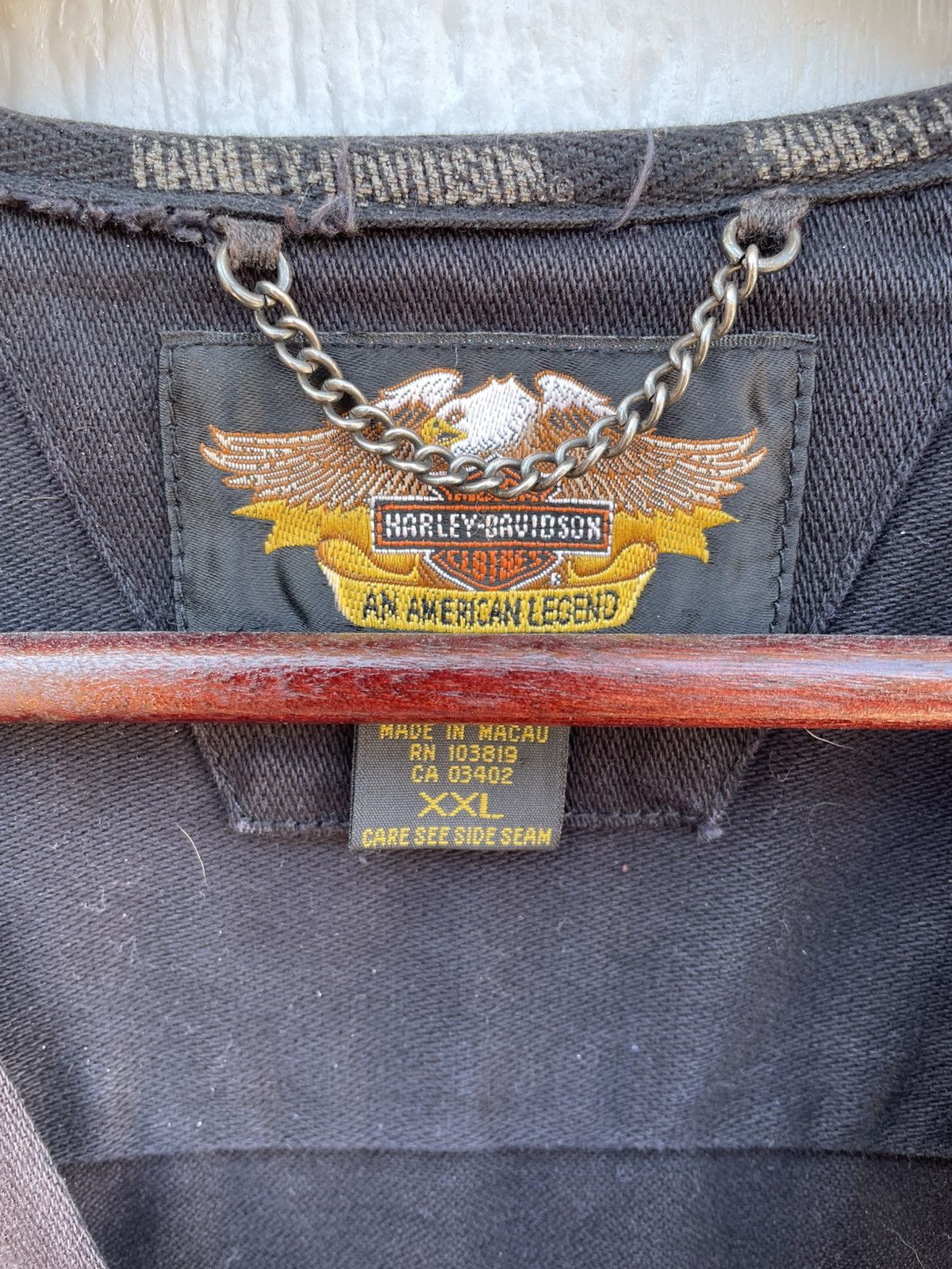 Harley Davidson Vintage 90s Harley Davidson Vest/jacket XXL Tribute 9/11 Size US XXL / EU 58 / 5 - 4 Thumbnail