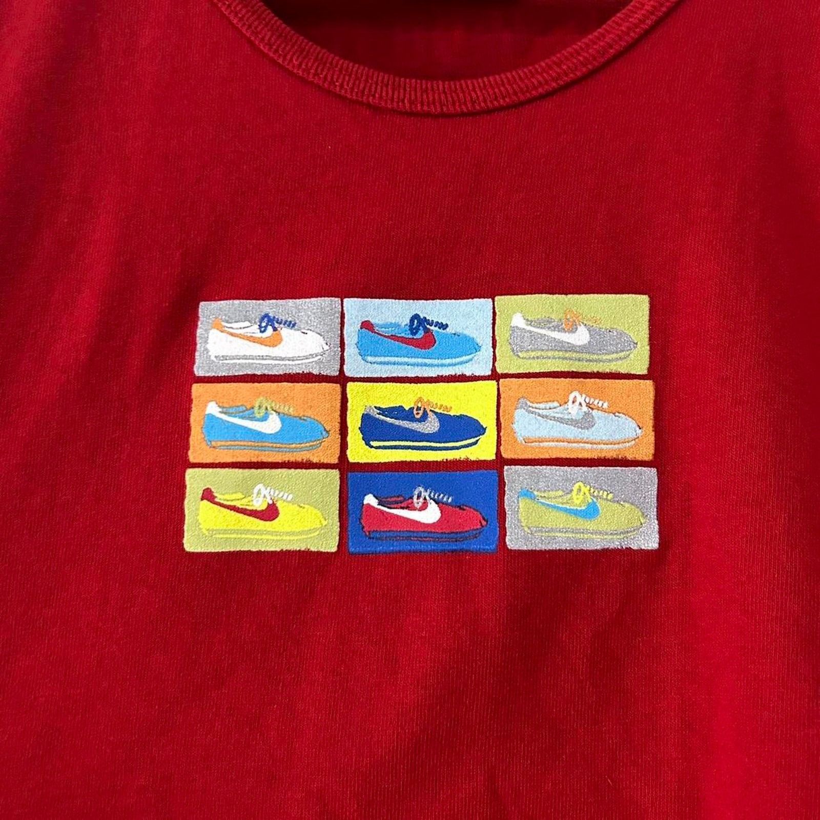 Nike Vintage Nike Cortez Shoe Tee Shirt Size M / US 6-8 / IT 42-44 - 2 Thumbnail