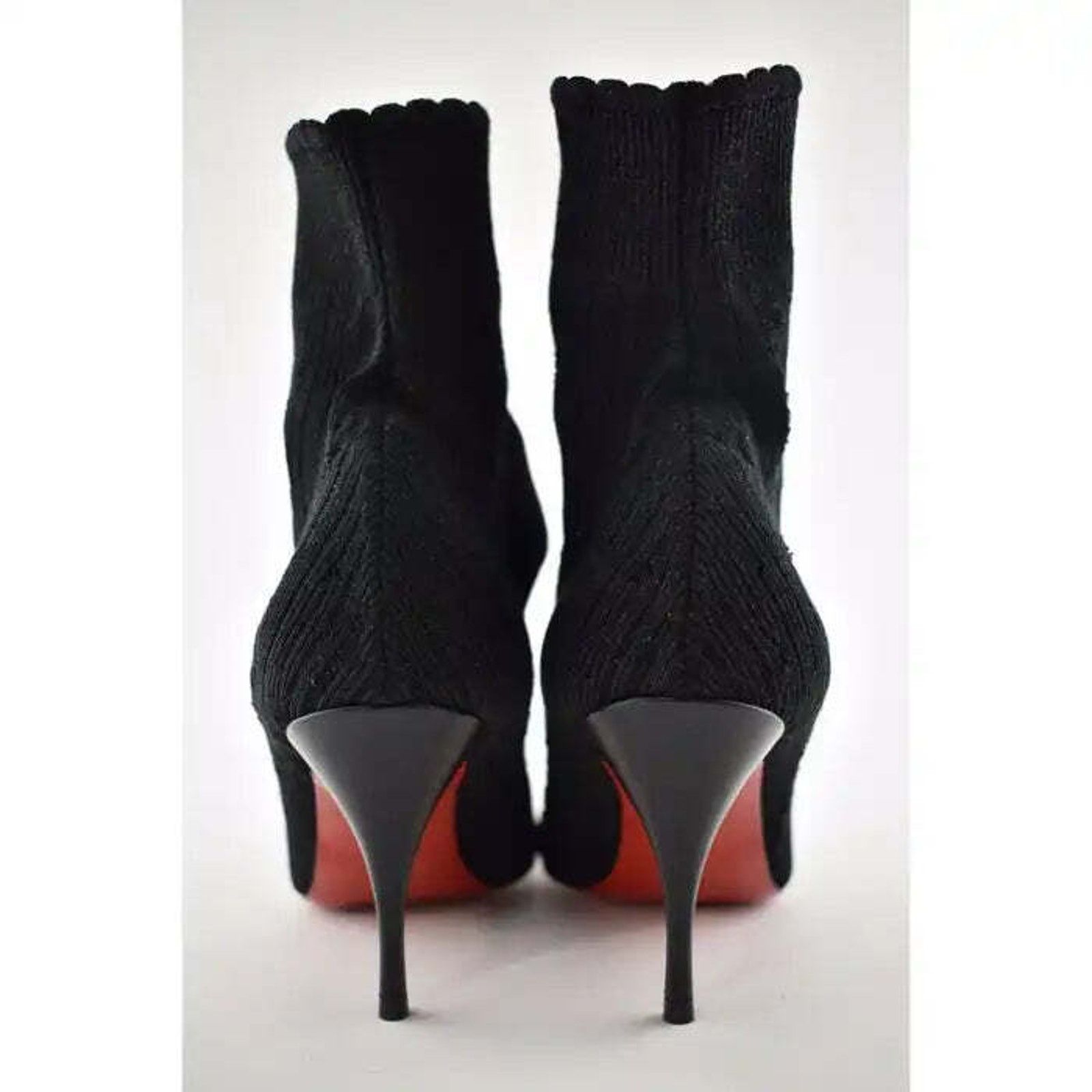 Christian Louboutin Christian Louboutin Sandrine 80 Black Stretch Sock Kitten Size US 6.5 / IT 36.5 - 11 Thumbnail