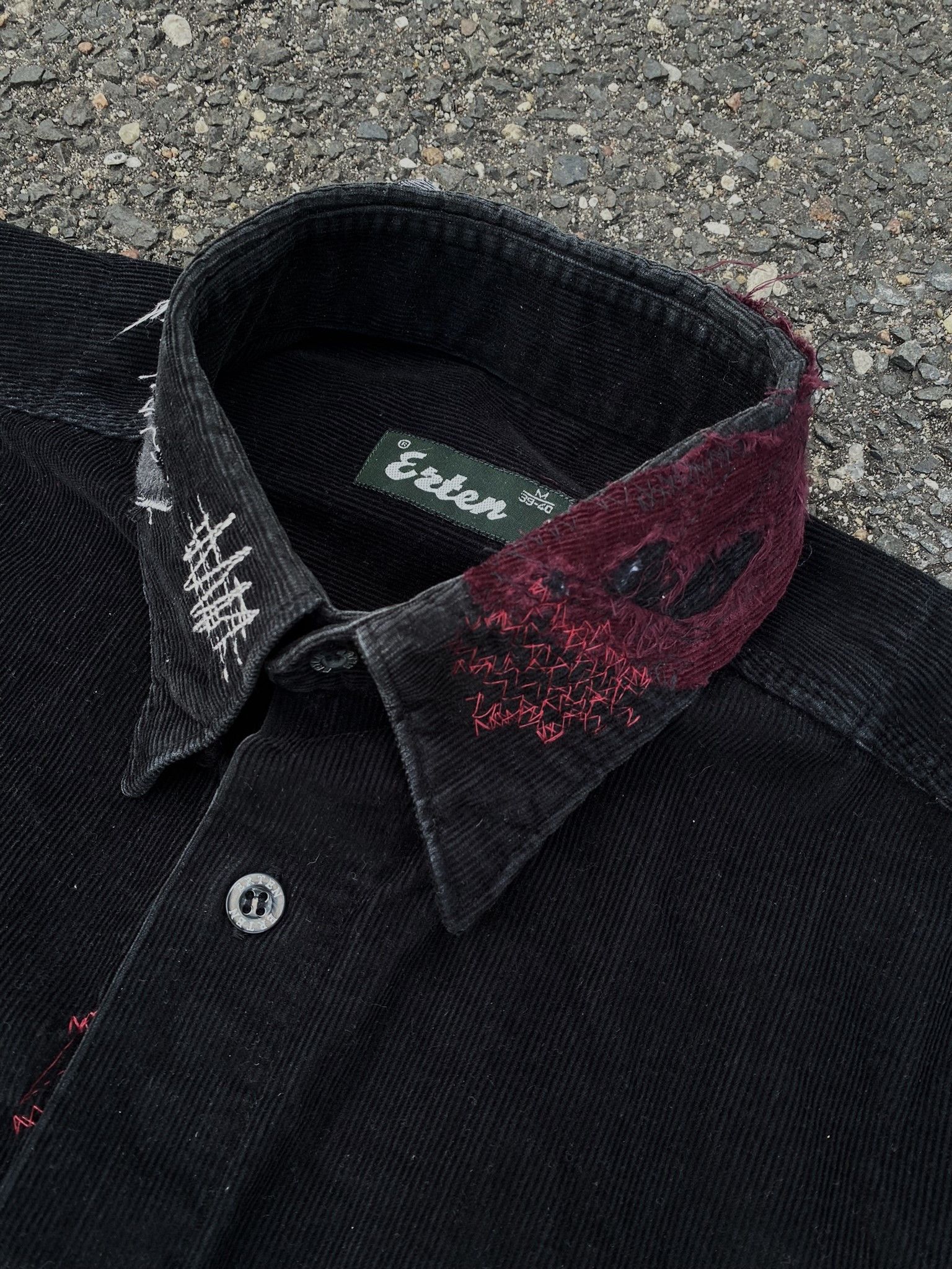 Other Vintage Repaired Patchwork Kapital Inspired Black corduroy Size US L / EU 52-54 / 3 - 8 Thumbnail
