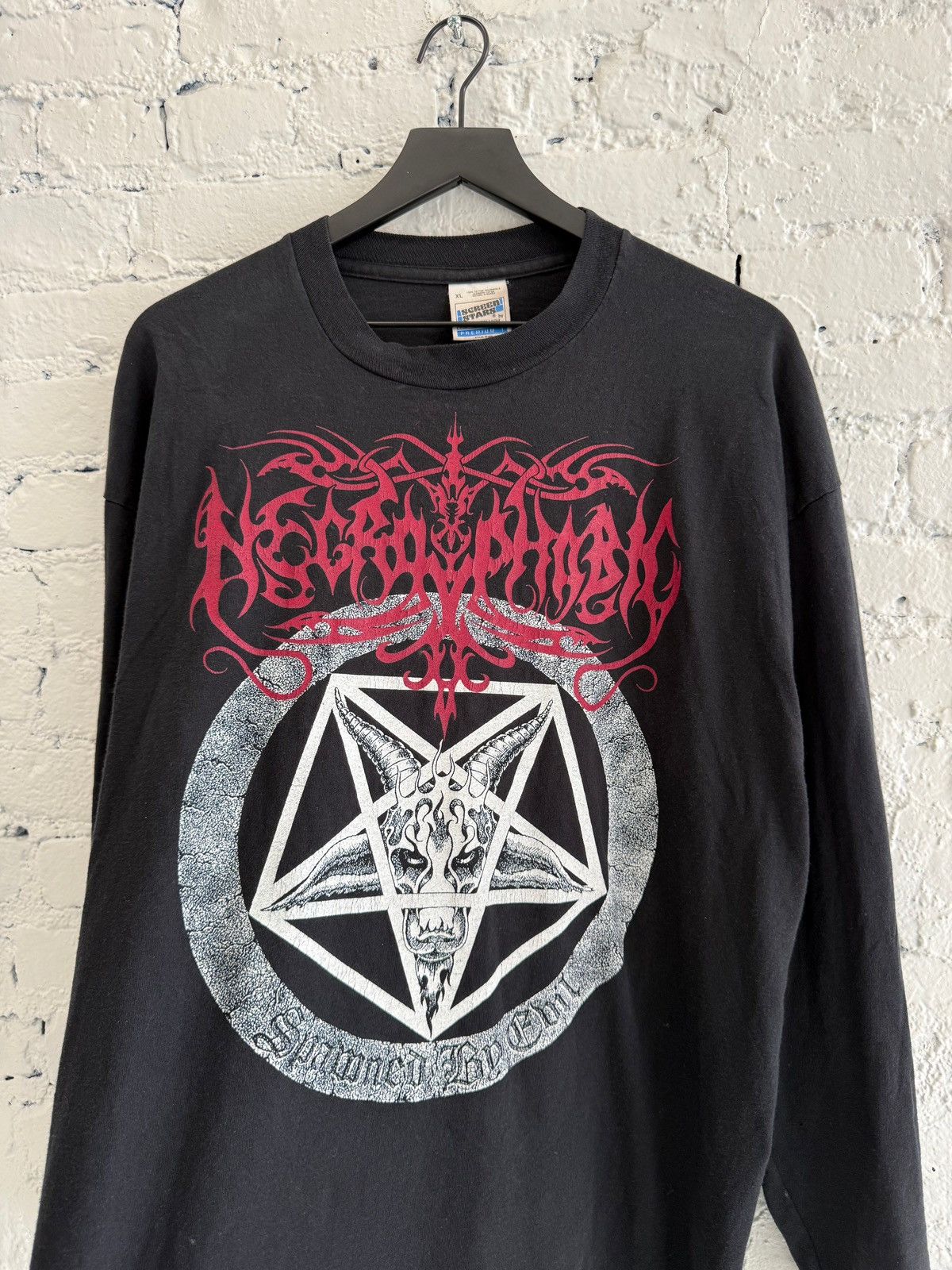 Vintage 1990s NECROPHOBIC ‘SPAWNED BY EVIL’ L/S TEE Size US XL / EU 56 / 4 - 2 Thumbnail