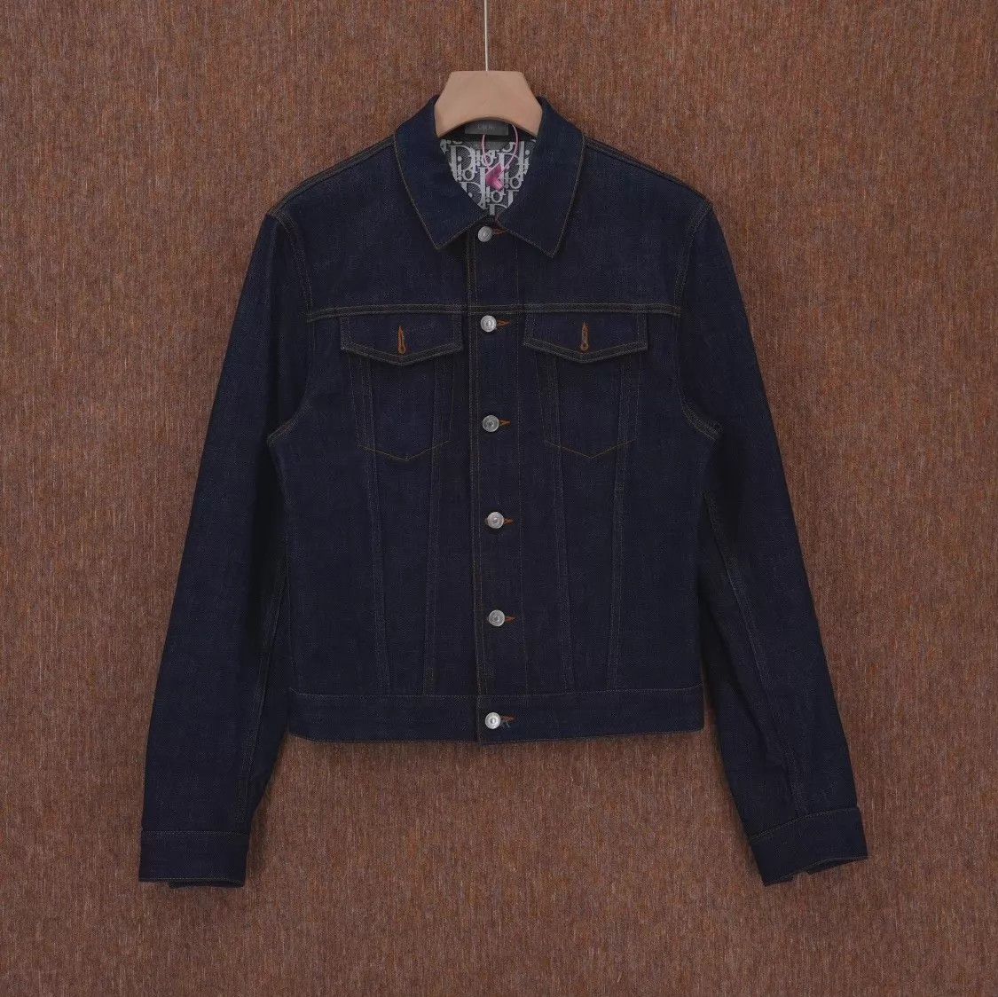 Dior DIOR Oblique Print Denim Jacket Solid Lining 46 Size US S / EU 44-46 / 1 - 1 Thumbnail