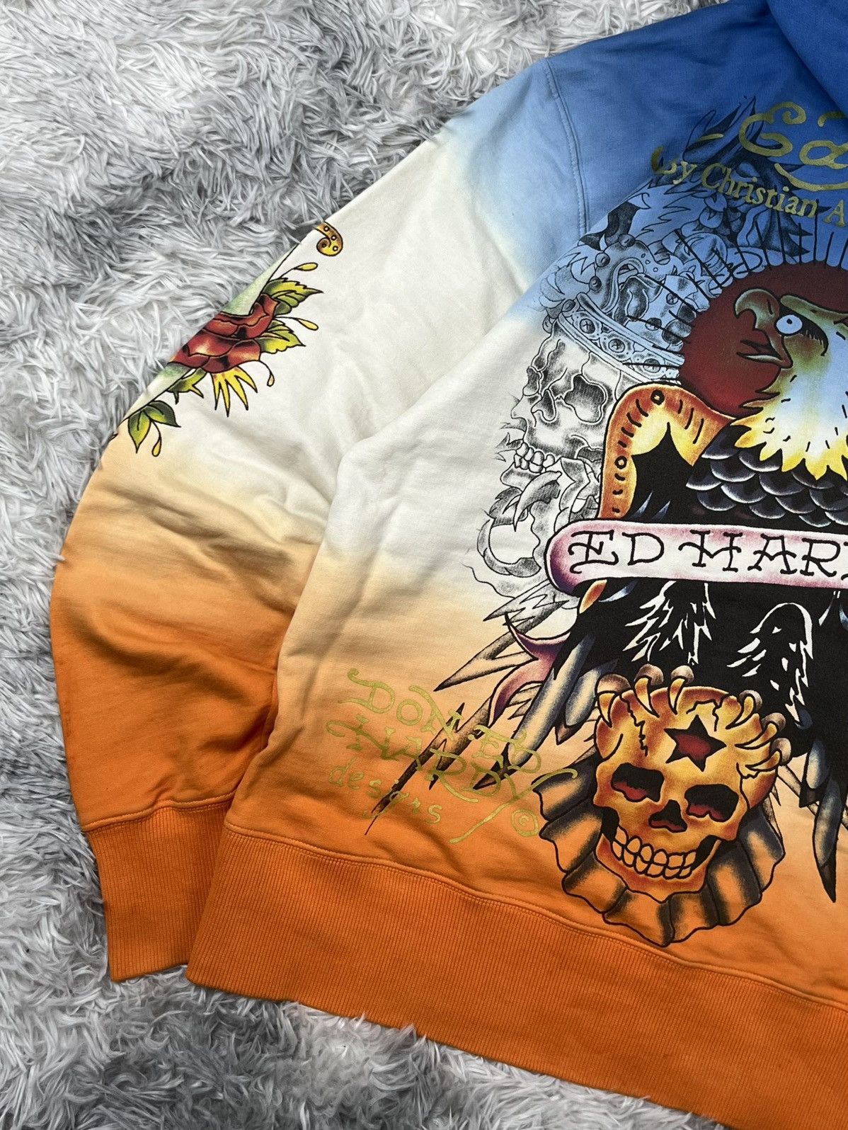 Ed Hardy Vintage Y2K Ed Hardy Print Zip Hoodie Size US M / EU 48-50 / 2 - 11 Thumbnail