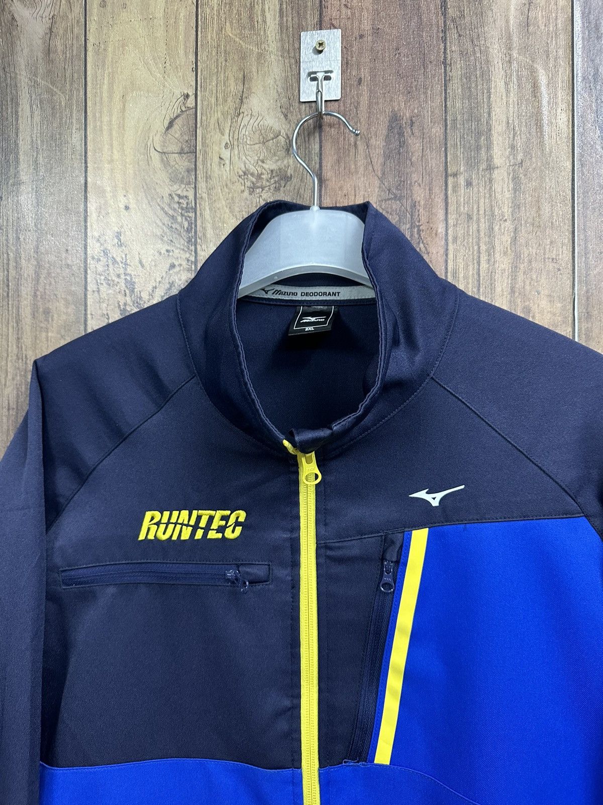 Mizuno Vintage Mizuno Runtec Zipper Jacket Z17 Size US L / EU 52-54 / 3 - 3 Thumbnail