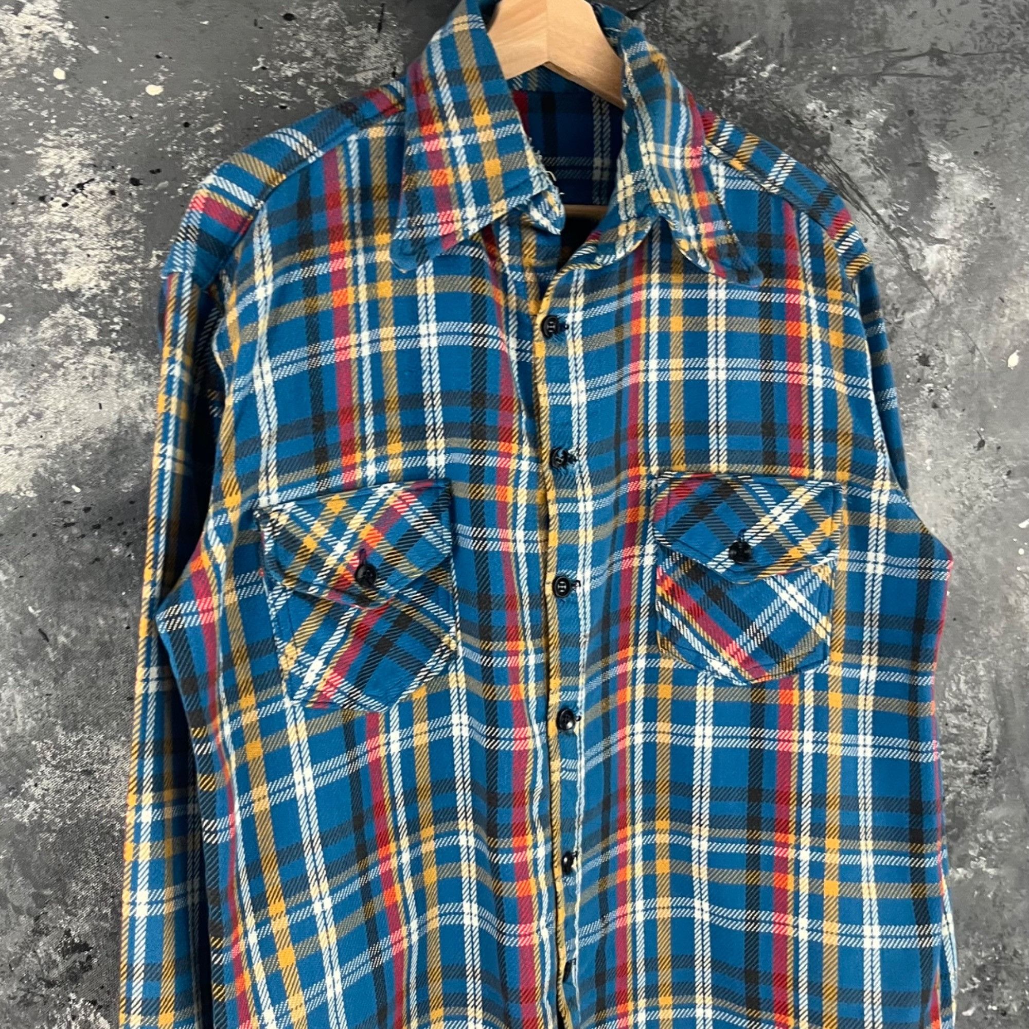Vintage Vintage 80’s Plaid cotton shirt Size US L / EU 52-54 / 3 - 2 Thumbnail