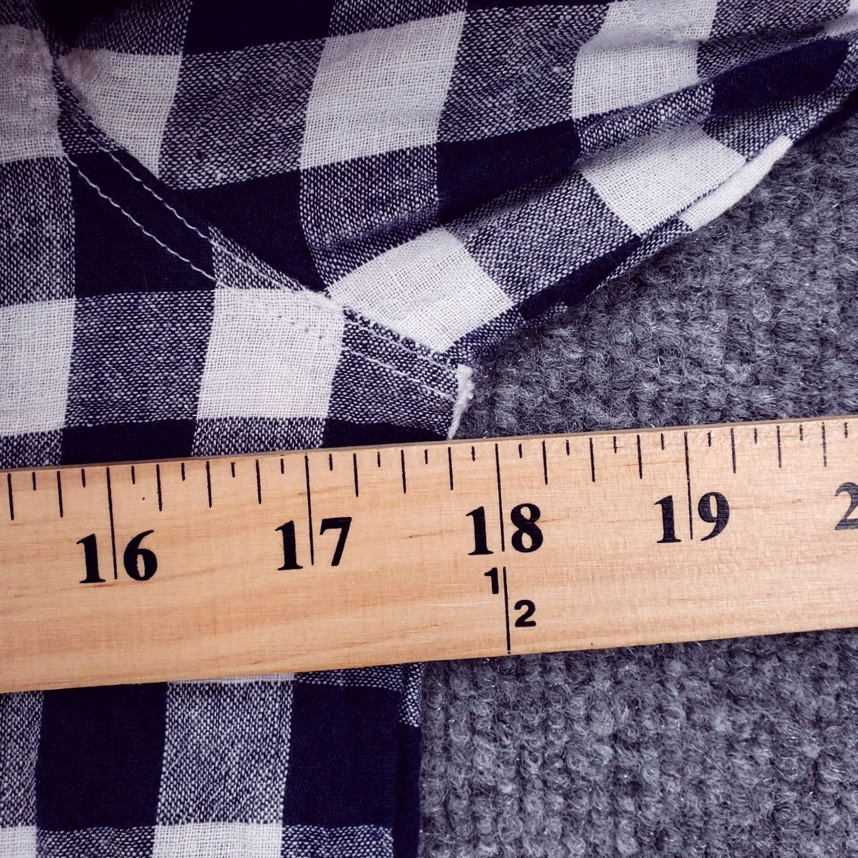 Old Navy Old Navy Womens Tunic Shirt Button Up Check Black White XS Size XS / US 0-2 / IT 36-38 - 5 Thumbnail
