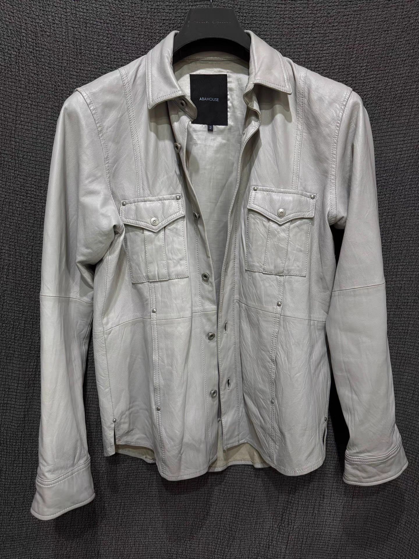 ABAHOUSE ABHOUSE Sheepskin Shirt Jacket Size US M / EU 48-50 / 2 - 2 Thumbnail