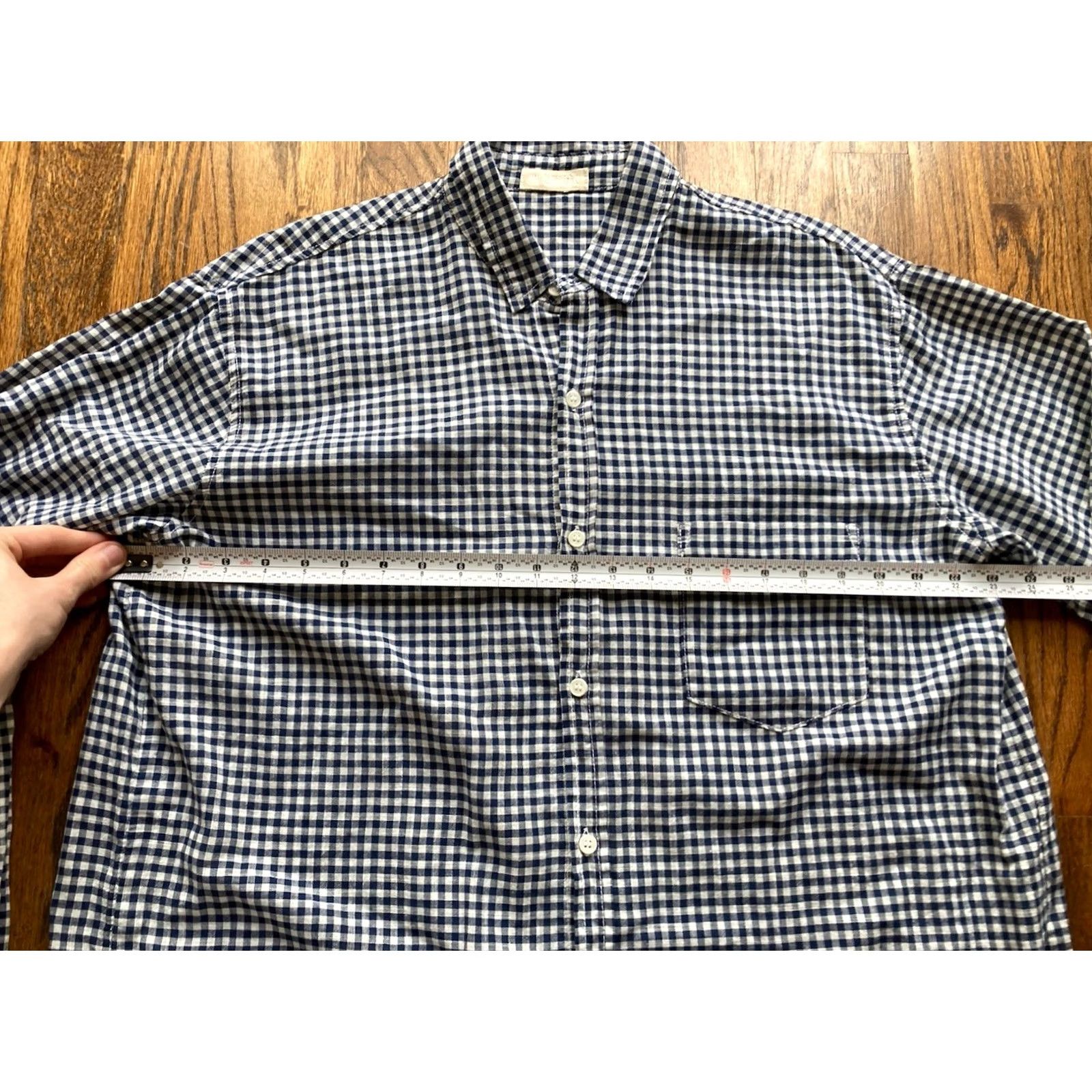 Vintage CP Shades Shirt Mens Medium Cotton Gingham Plaid Long Sleeve Button Up USA Blue Size US M / EU 48-50 / 2 - 4 Thumbnail