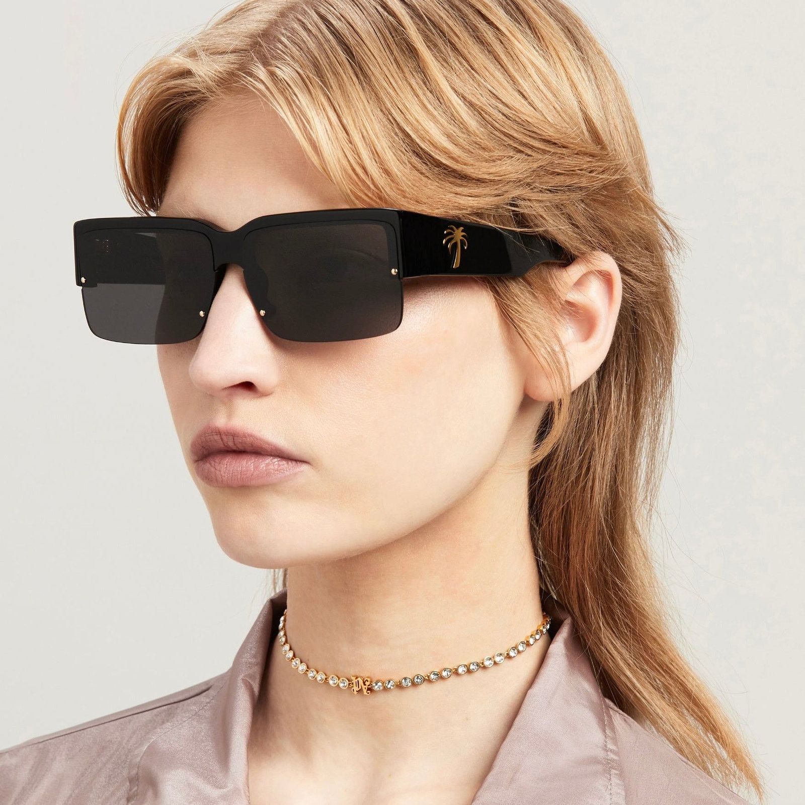 Palm Angels New! PALM ANGELS Drain Sunglasses PERI053 0907, Authentic Size ONE SIZE - 2 Thumbnail