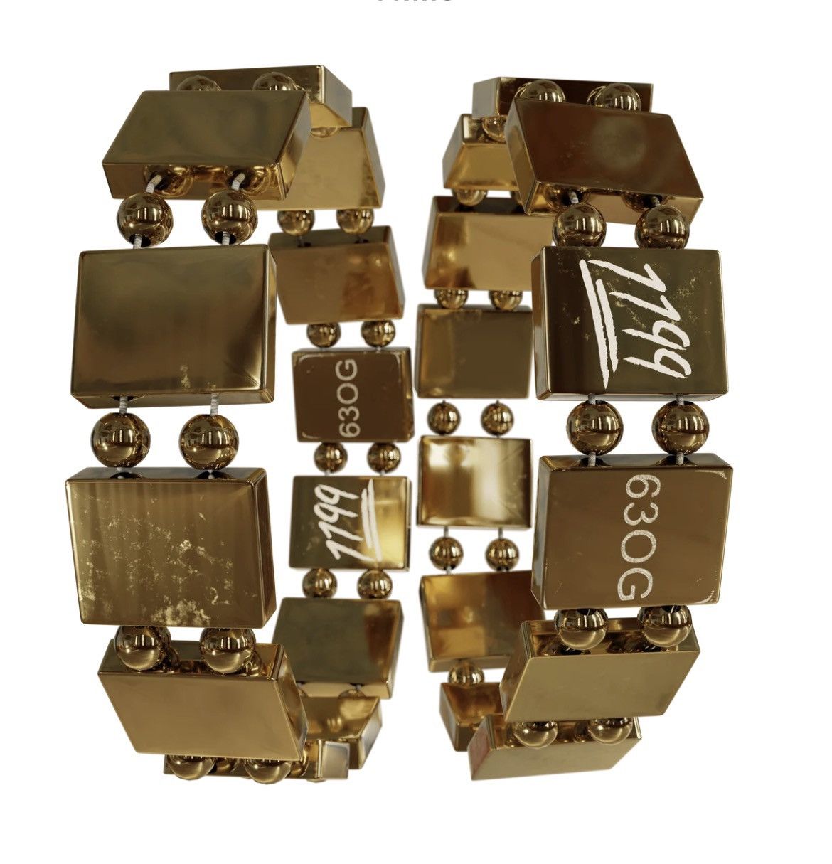 1199 Bazo 24K Gold Plated Bracelet | Grailed