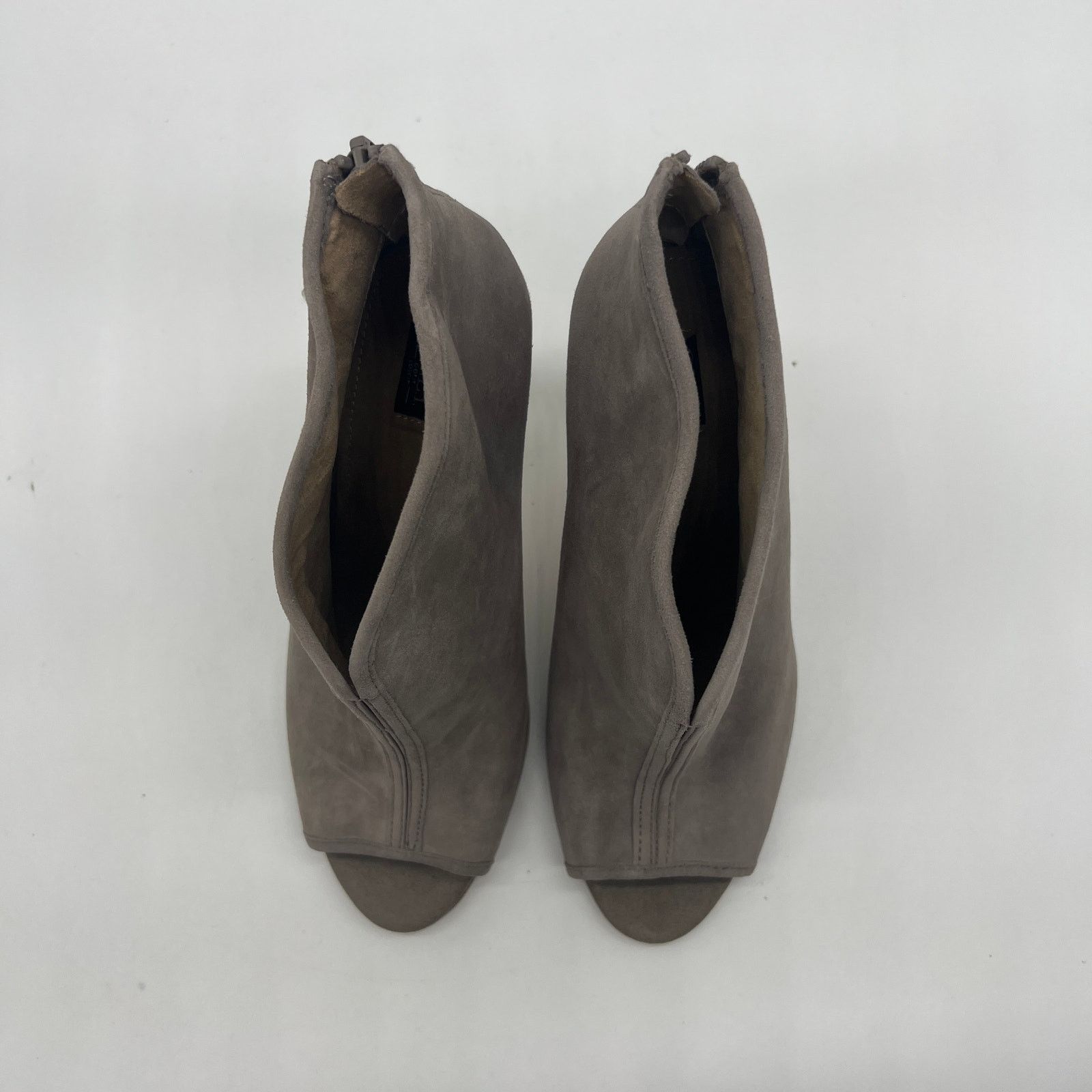 Other G.I.L.I. Peep Toe Zip Back Suede Booties Size 7 M Size US 7 / IT 37 - 5 Thumbnail