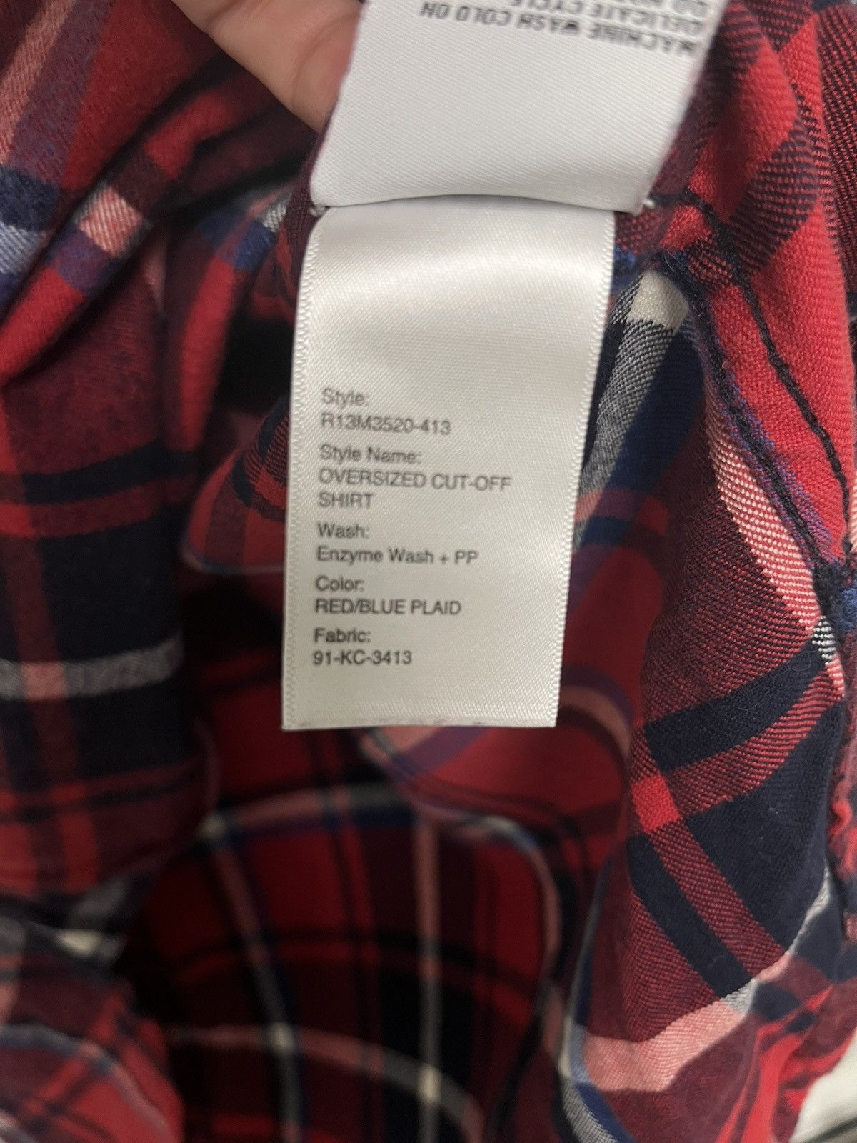 R13 Oversized Cut-off shirt. Small Size US S / EU 44-46 / 1 - 9 Thumbnail