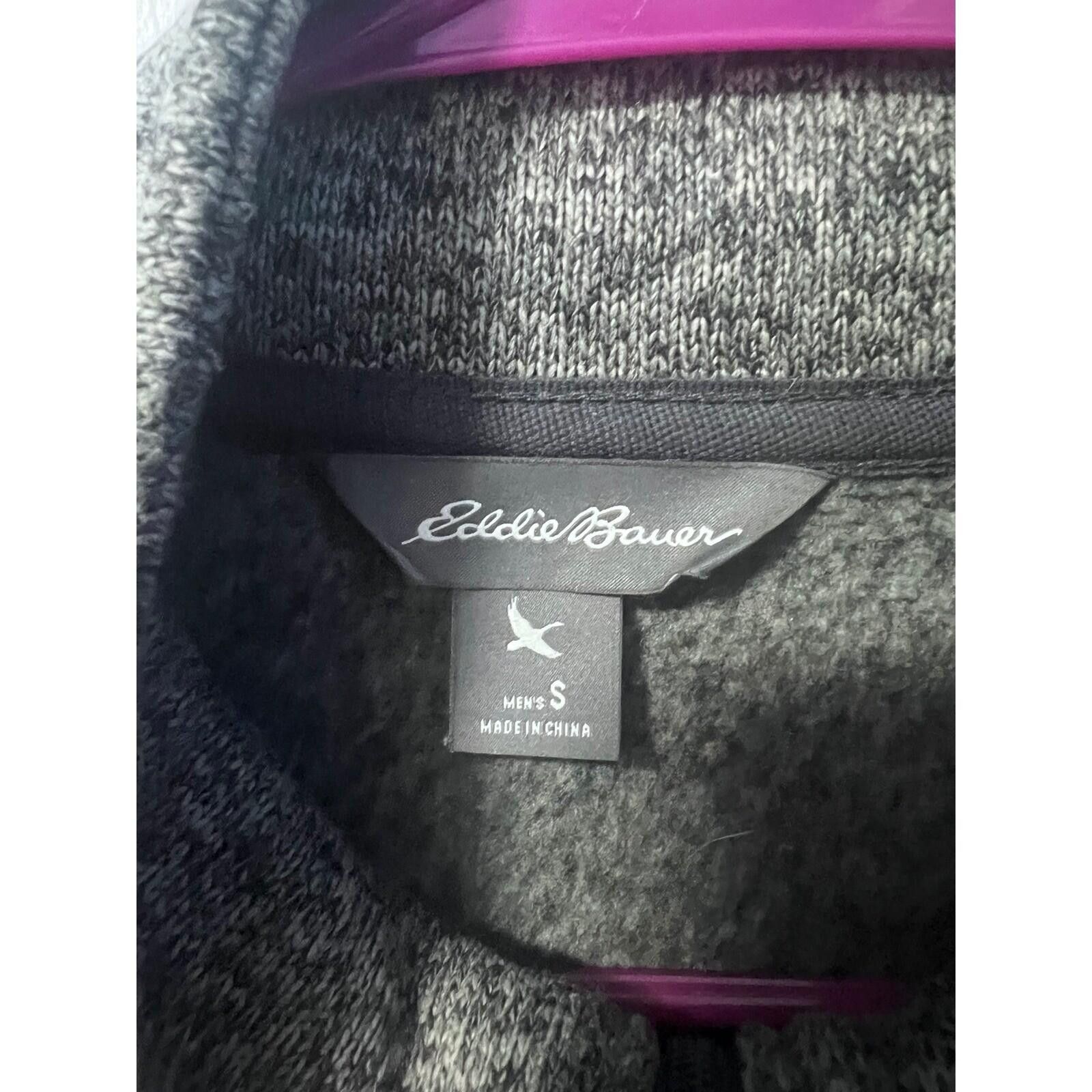 Eddie Bauer Eddie Bauer Fleece Jacket Mens S Gray Full Zip Marled Knit Size US S / EU 44-46 / 1 - 3 Thumbnail