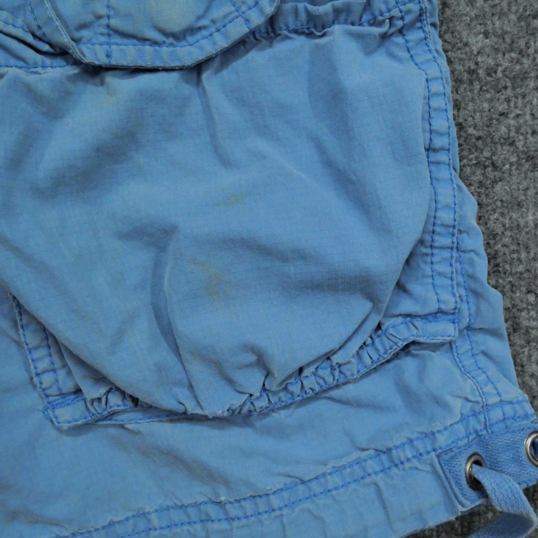 Gap VINTAGE Gap Shorts Mens Large 38 Blue Cargo Pockets Baggy Military Cinch Y2K Size US 38 / EU 54 - 5 Thumbnail