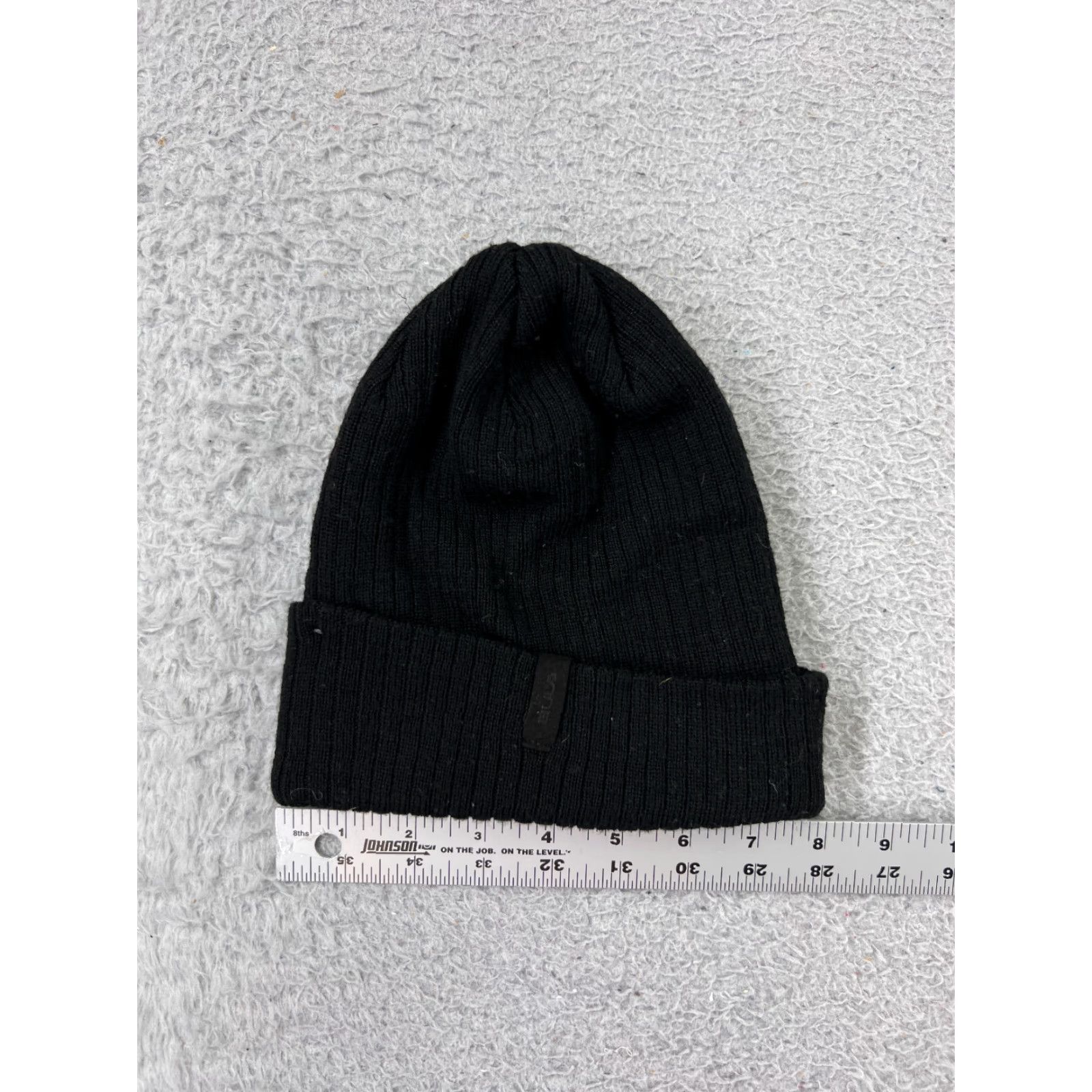 Vintage Bula Beanie Toque Adult One Size Black Knit Hat Wool Blend Snow Ski Logo Beanie Mens Winter Knit Cap Size ONE SIZE - 2 Thumbnail