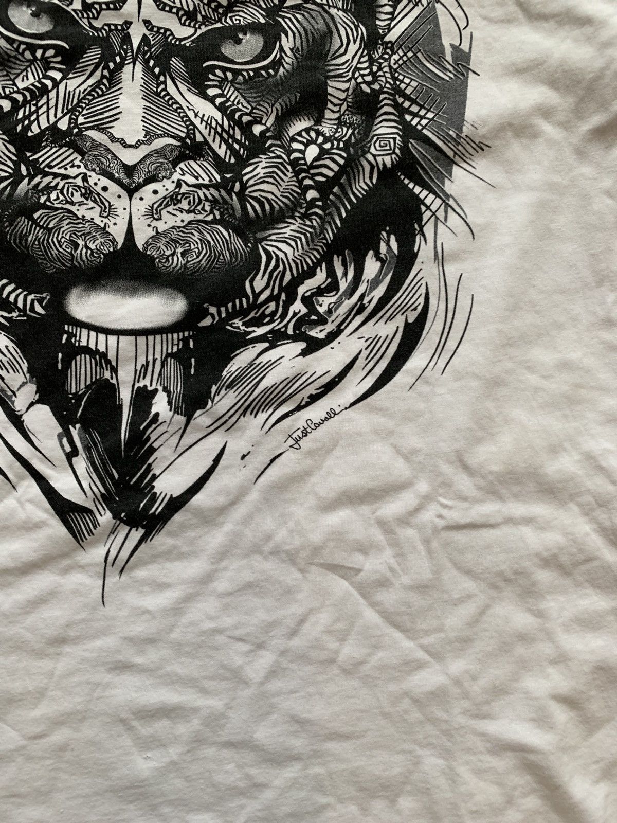 Just Cavalli 🔥JUST CAVALLI TIGER T-SHIRT Size US XL / EU 56 / 4 - 5 Thumbnail