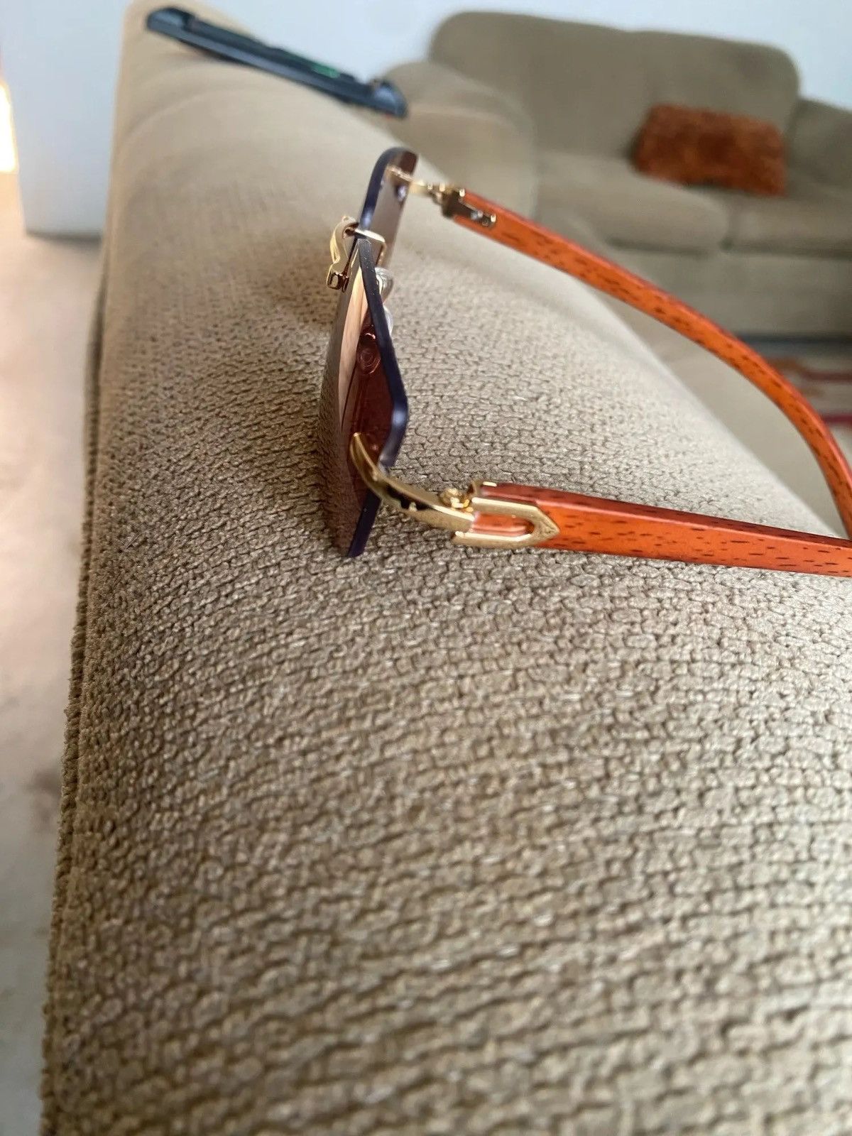 Electric Visual Rimless Square Sunglasses Size ONE SIZE - 4 Thumbnail