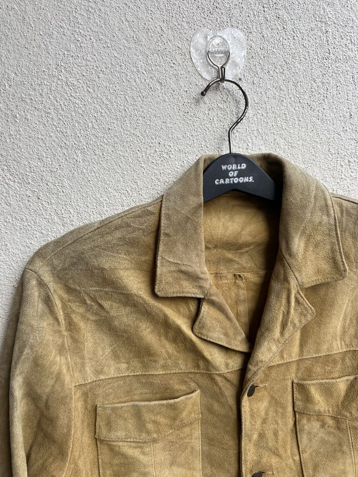 Leather RARE! Vintage Vent Couvert Paris Patina Suede Leather Shirt Size US M / EU 48-50 / 2 - 10 Thumbnail