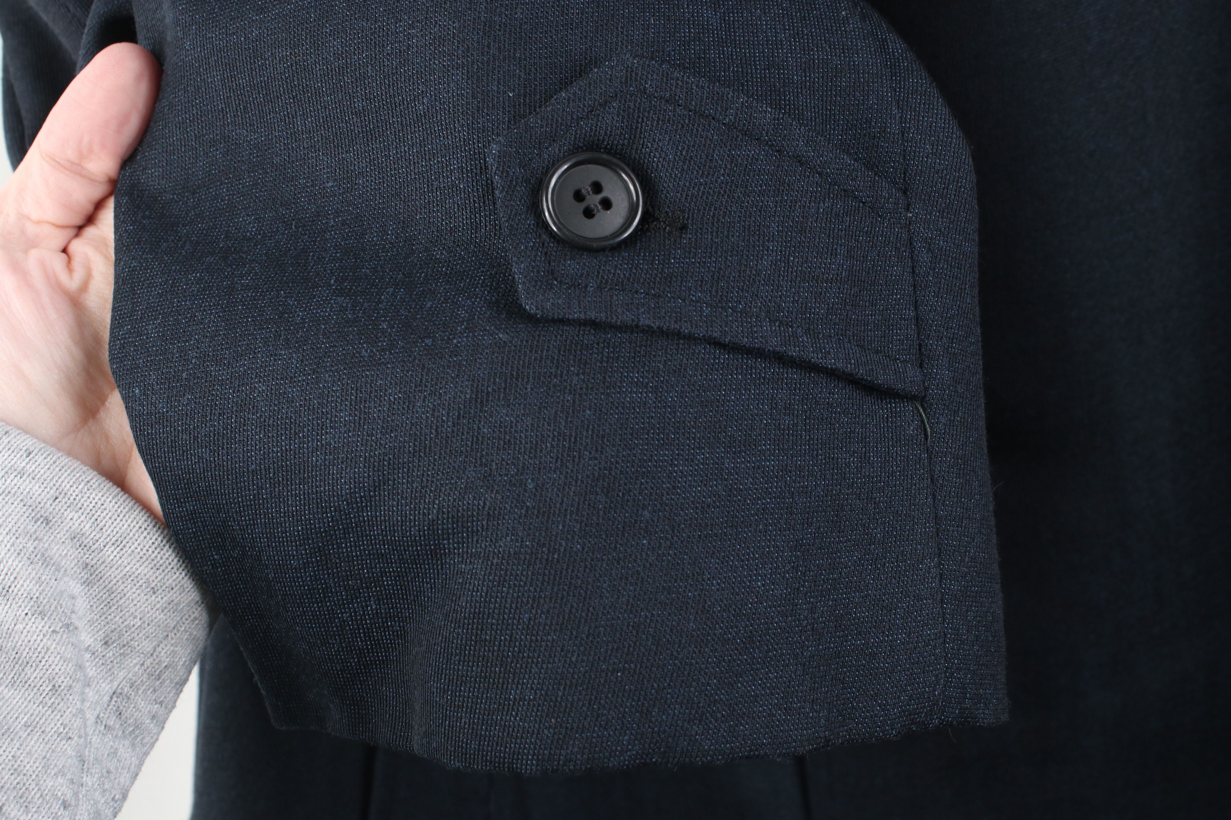Vintage Vintage 50s 60s Gabardine Knit Overcoat Jacket Blue USA Size US L / EU 52-54 / 3 - 7 Thumbnail