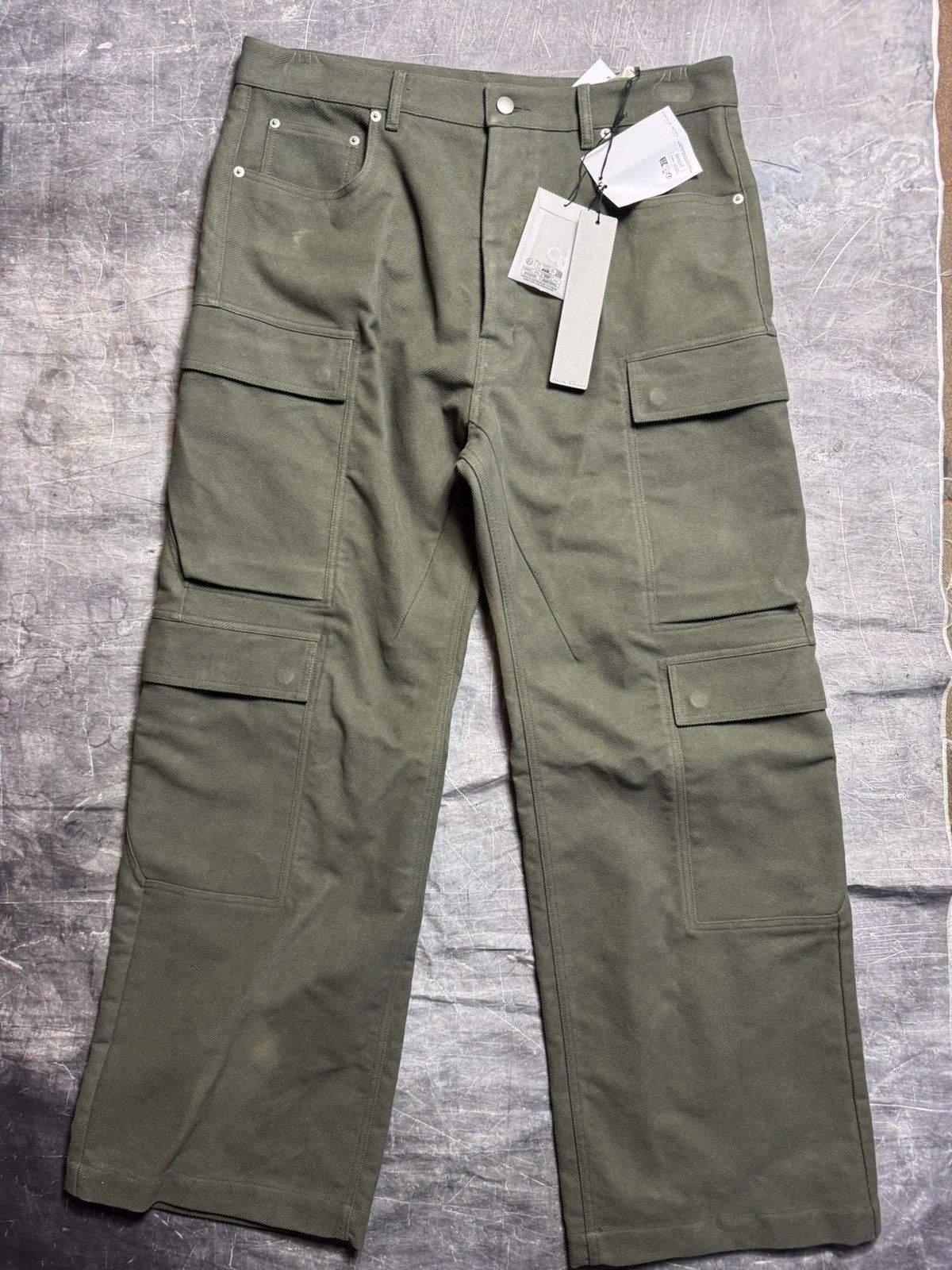 Rick Owens Rick Owens Double Cargo Jeans in Bosco Size US 34 / EU 50 - 1 Thumbnail