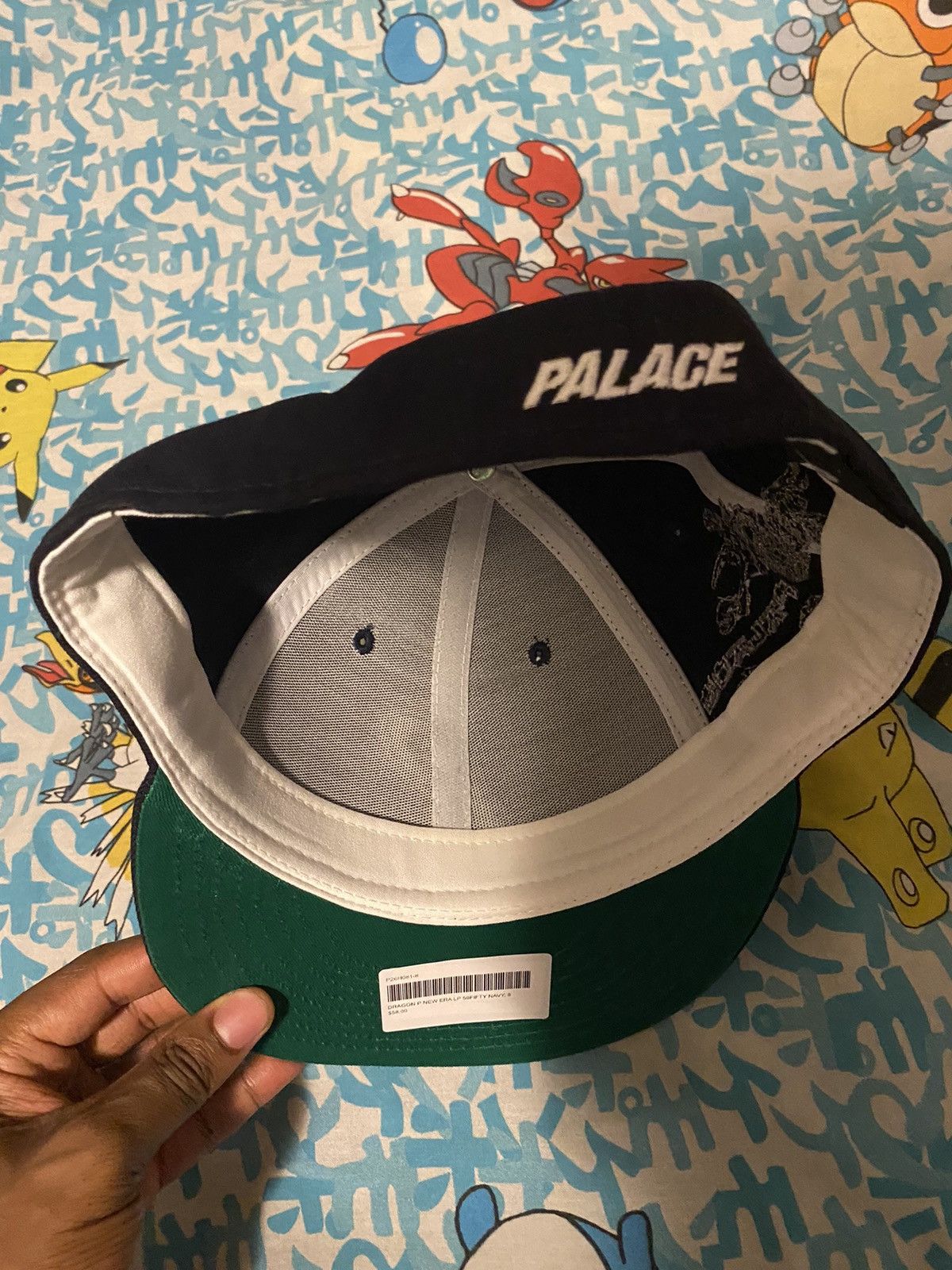 Palace Dragon P New Era LP 59FIFTY Cap Navy Size 8