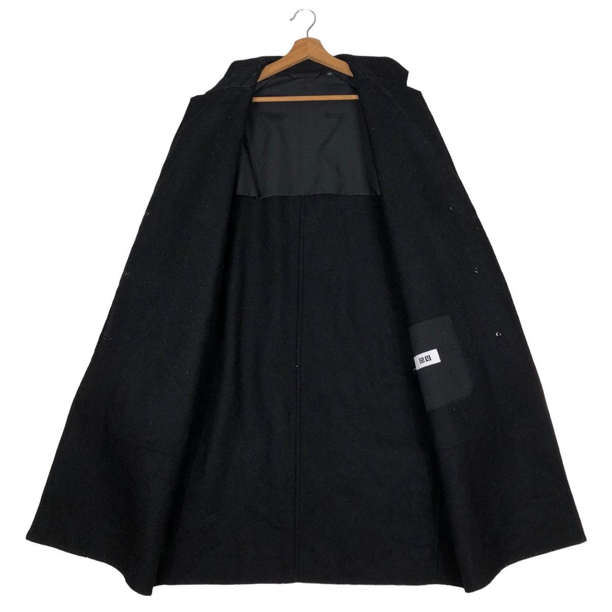 Japanese Brand 🔥Rich Black - Fly Coats Long Jacket Wool Uniqlo Undercover Size US L / EU 52-54 / 3 - 13 Thumbnail