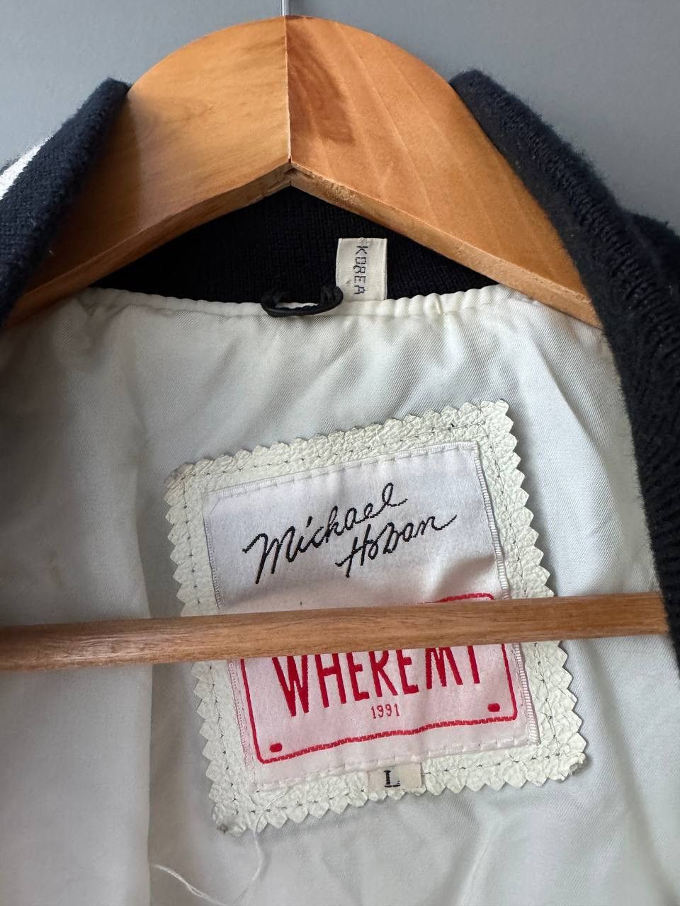 Michael Hoban Vintage Michael Hoban Basketball 80s Leather Jacket Size US L / EU 52-54 / 3 - 10 Thumbnail