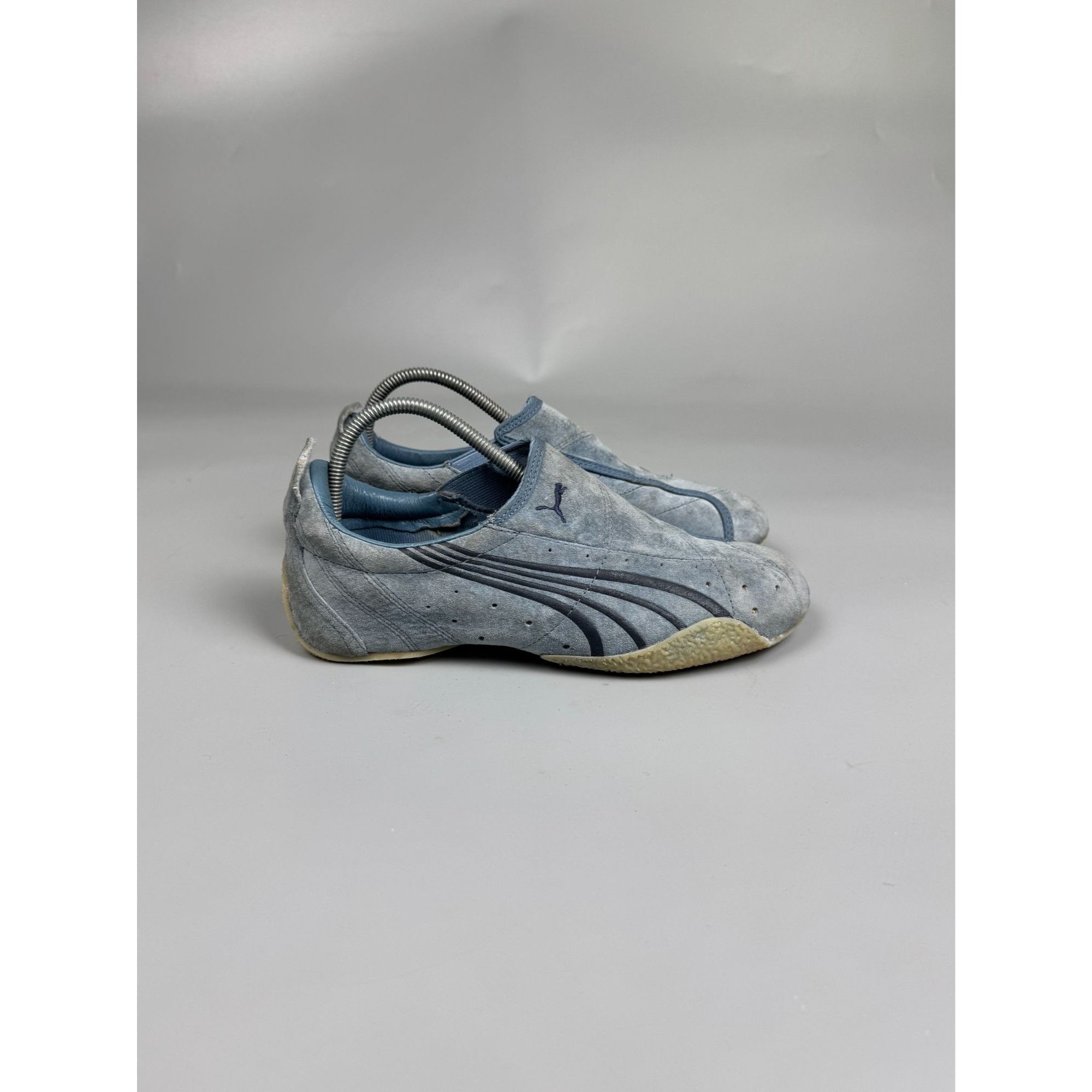 Puma Vintage Puma Uke Blue Suede Sneakers (Y1257) Size US 7 / IT 37 - 1 Thumbnail
