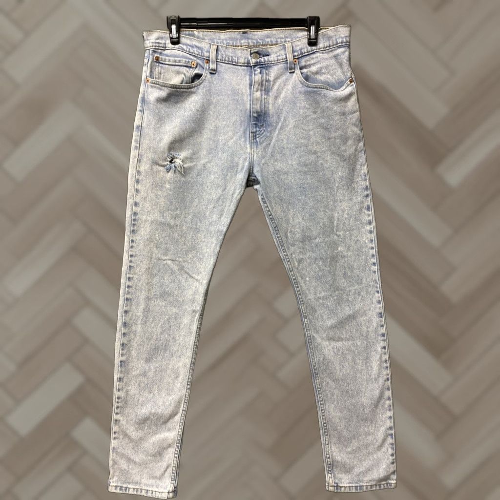 Levi's Levi’s Jeans Mens 36x32 Regular Fit Straight Leg Denim Blue Cotton Zip Pockets 0577 Signature Logo Size US 36 / EU 52 - 1 Thumbnail