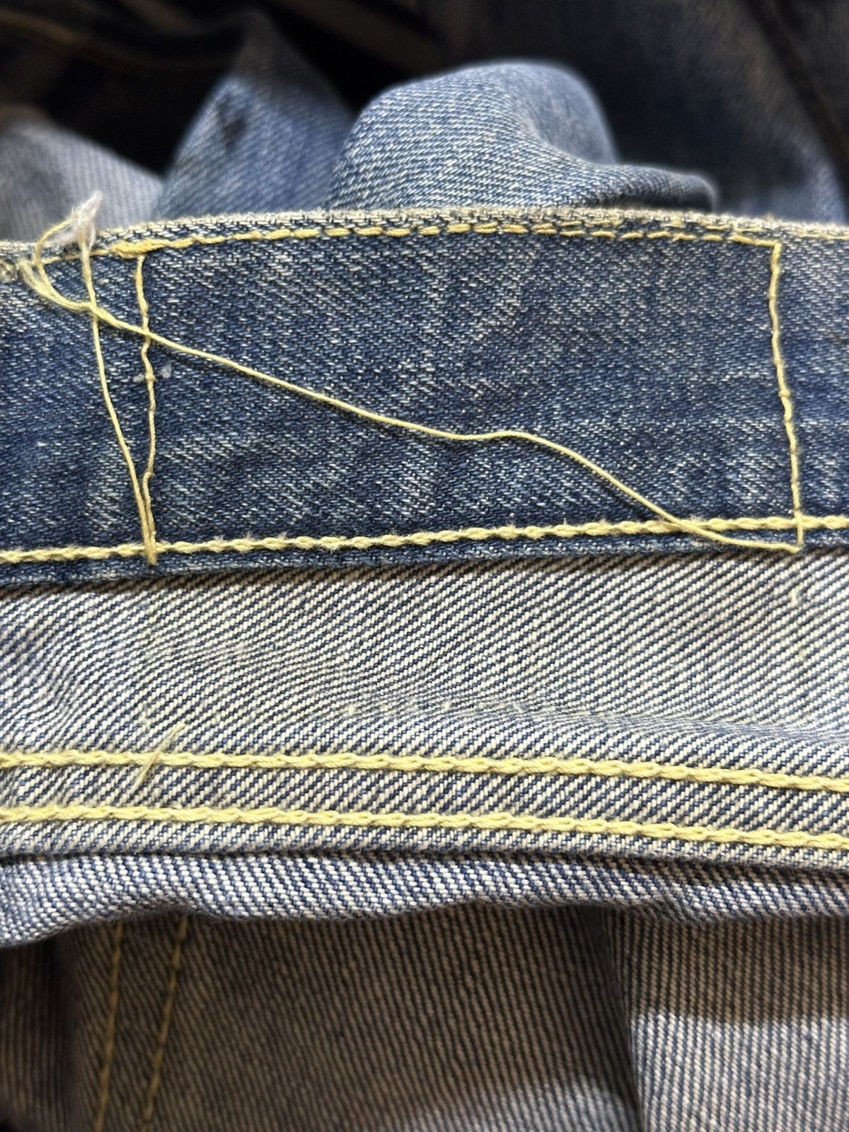 14th Addiction Crazy Vintage 70s Big Stone Mud Wash Painted Distress Flare Size US 27 - 14 Thumbnail