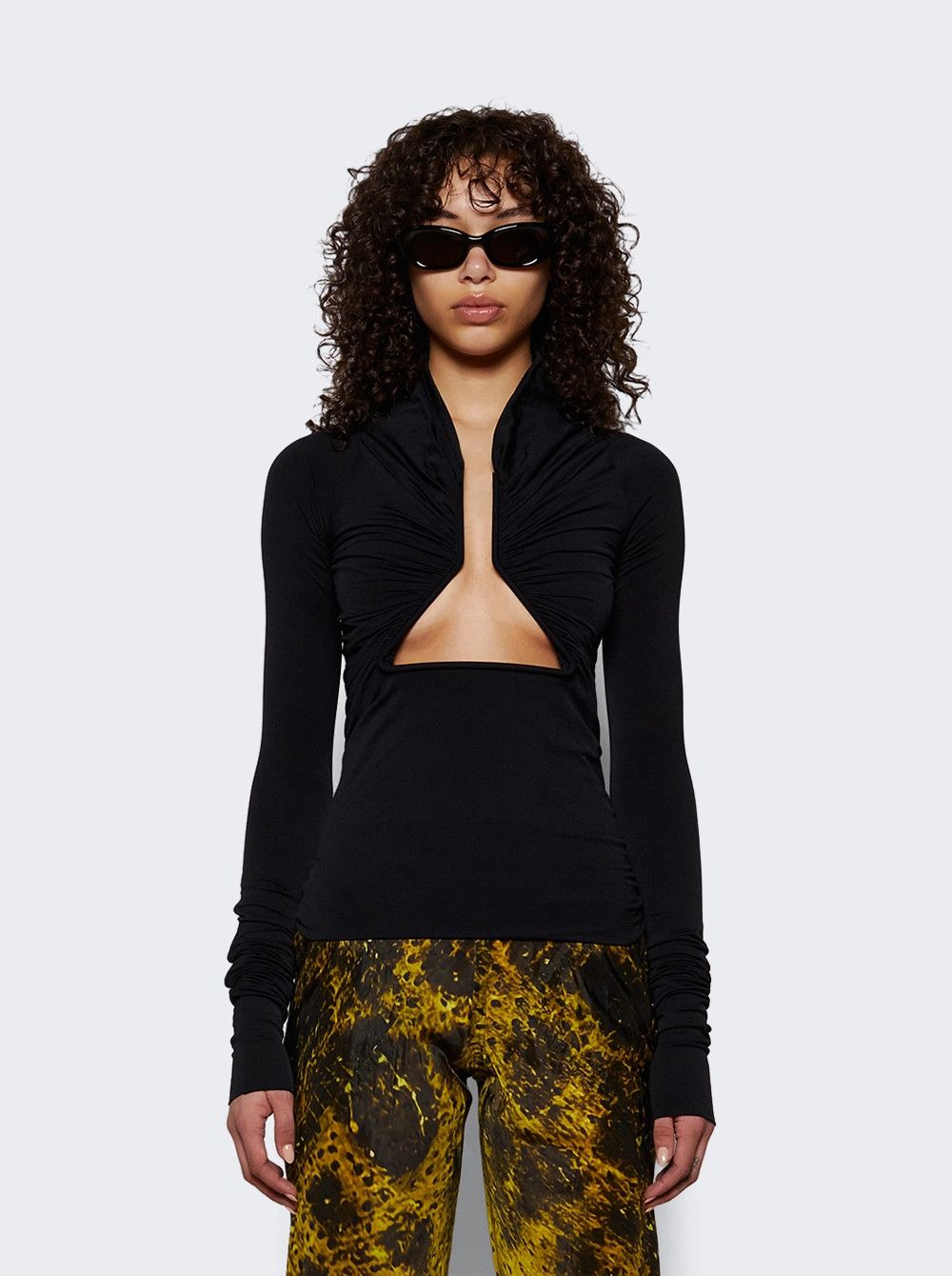 Rick Owens o1mle0426 Hollywood Bias Cut Pants in Yellow Size 28" / US 6 / IT 42 - 2 Thumbnail