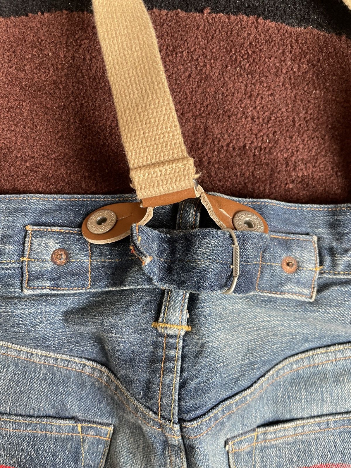 Evisu × Vintage EVISU Red suspenders daicock jeans size:30x34 Size US 30 / EU 46 - 10 Thumbnail