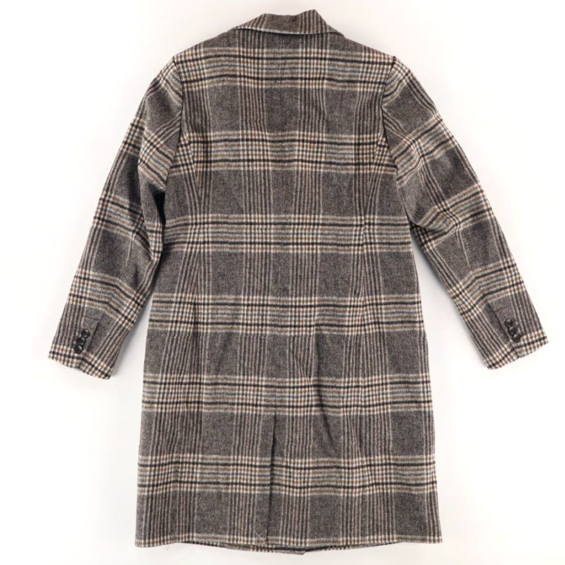 Loft Loft Jacket Gray Women's S Plaid Wool Blend Long Coat Shirt - Men's/Women's? Size S / US 4 / IT 40 - 4 Thumbnail