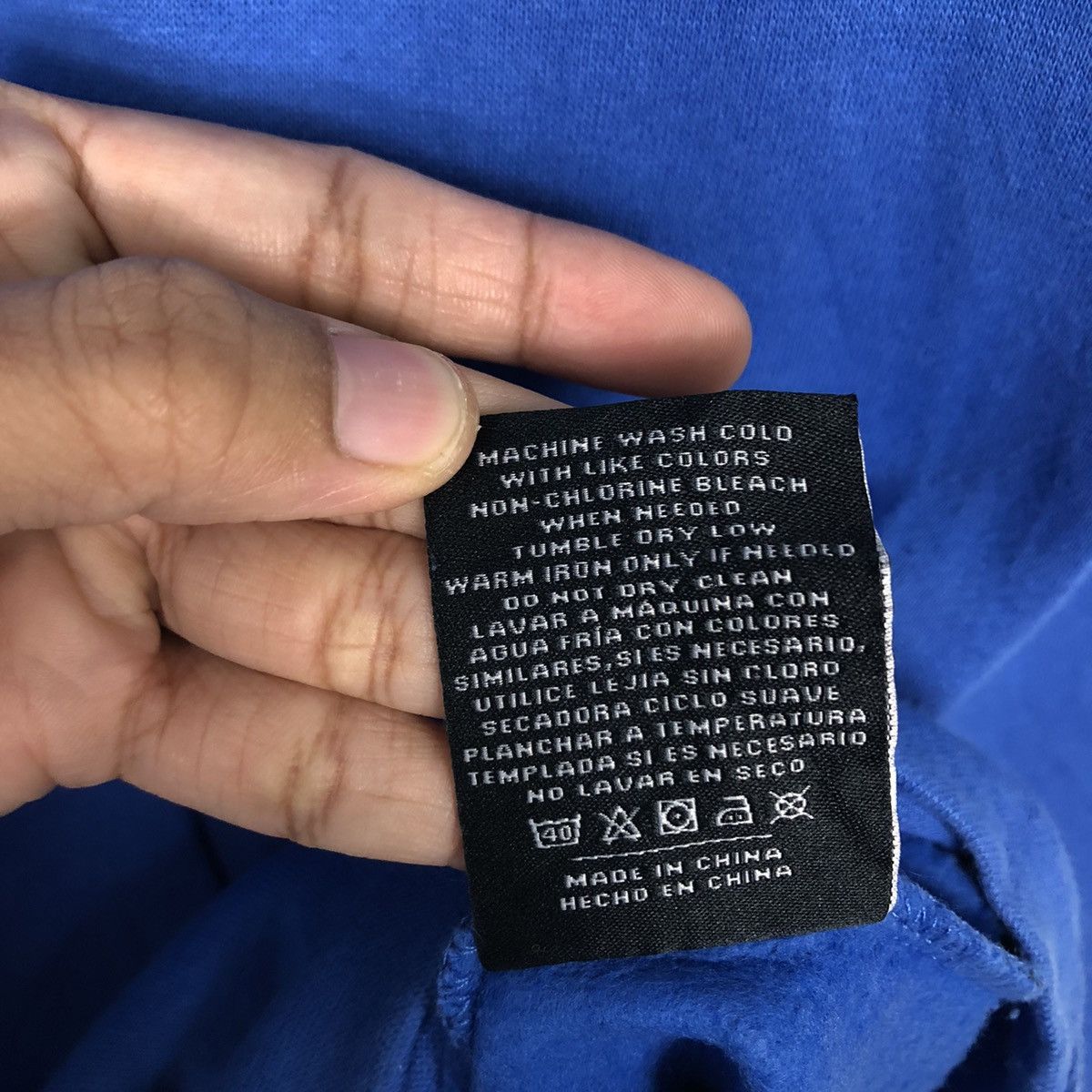 Japanese Brand 📌Rich Blue Vintagr Hoodie Pull Over HUF Big Logo Design Size US S / EU 44-46 / 1 - 21 Thumbnail