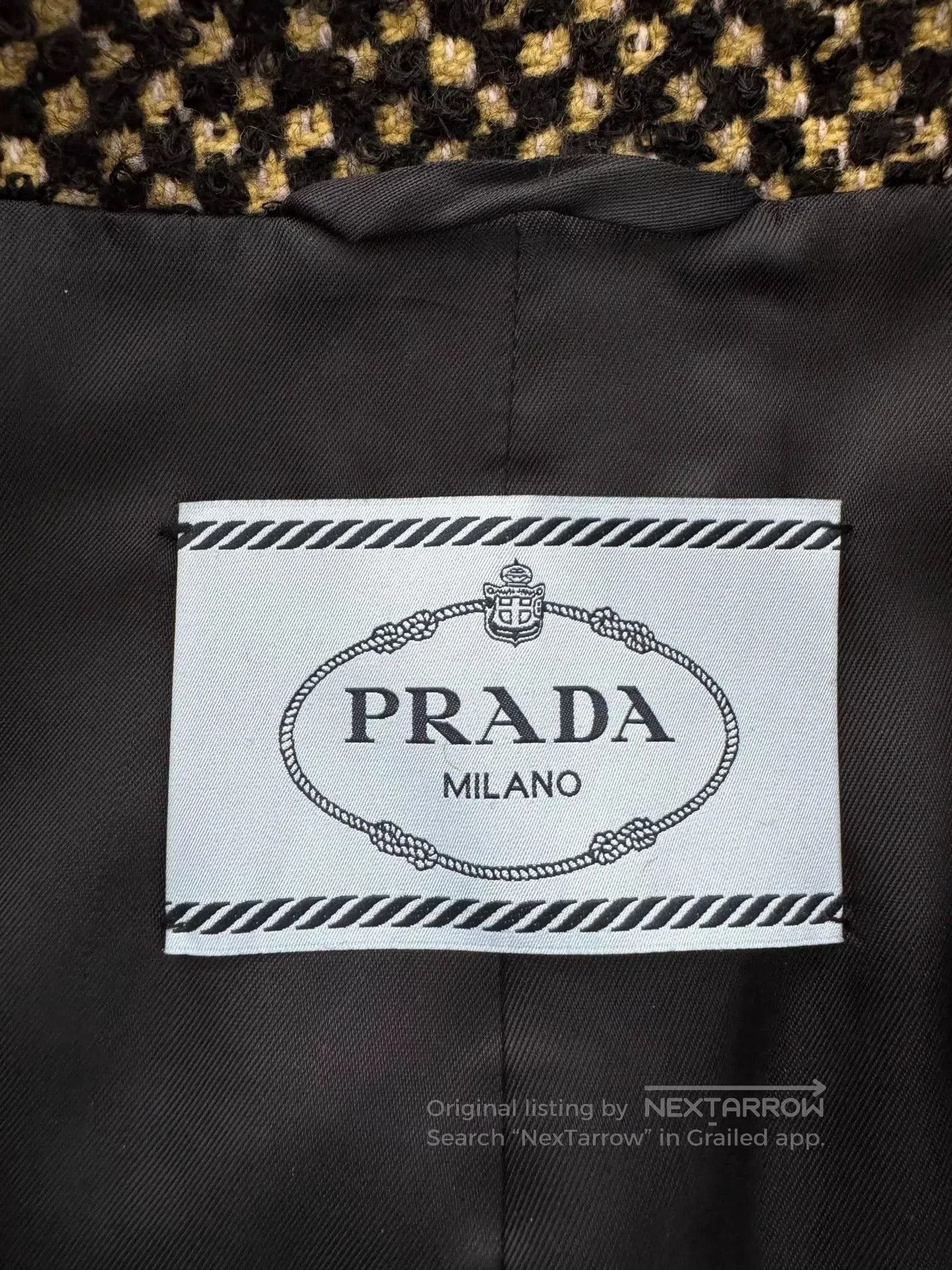 Prada Prada Wool Jacquard Short Coat. Size S / US 4 / IT 40 - 4 Thumbnail