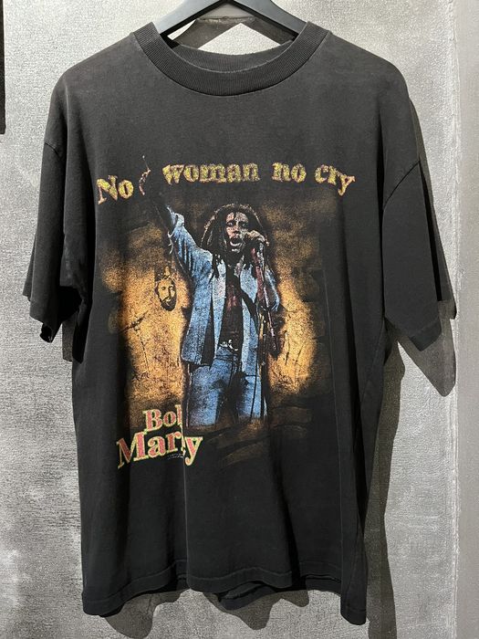 Bob Marley Vintage Bootleg Rap Tee “No Woman No Cry”