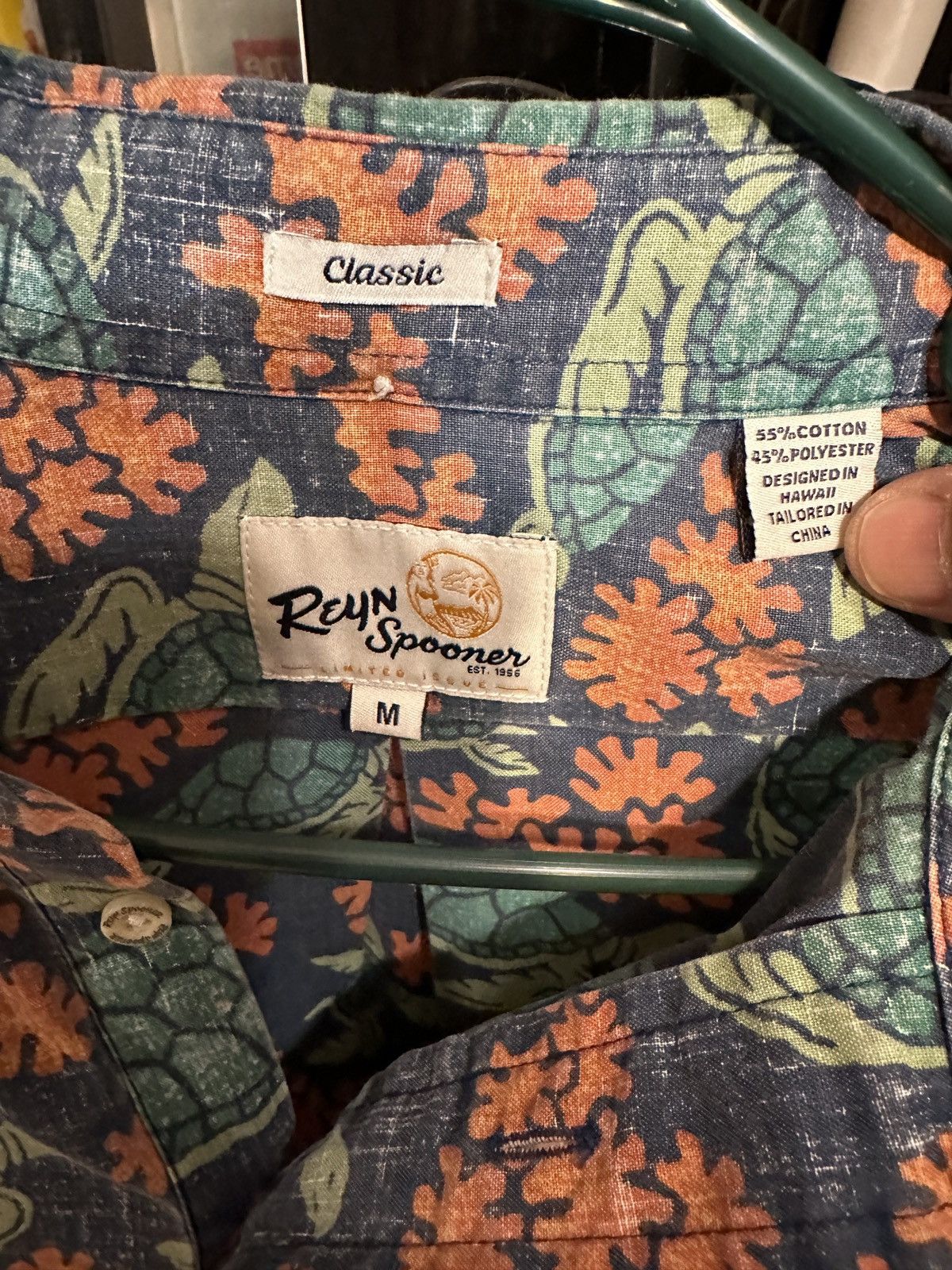 Reyn Spooner Reyn Spooner Classic Multicolored Hawaiian Turtle Men's M Size US M / EU 48-50 / 2 - 4 Thumbnail