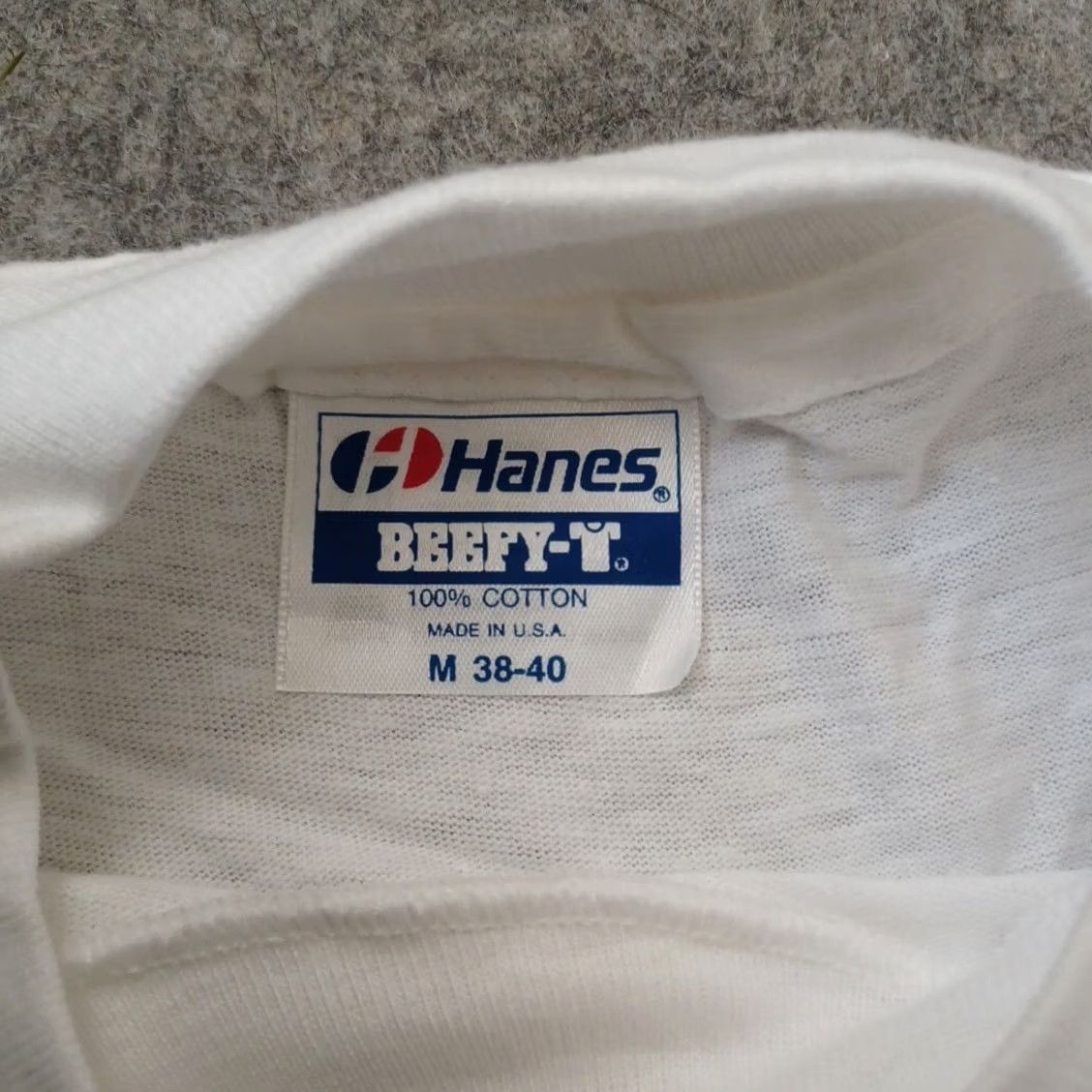 Hanes VINTAGE Hanes Beefy-T Protect Wetlands Mens T-Shirt White 1998 Nature Animals Trees USA Shirt M Mens Size US M / EU 48-50 / 2 - 2 Thumbnail