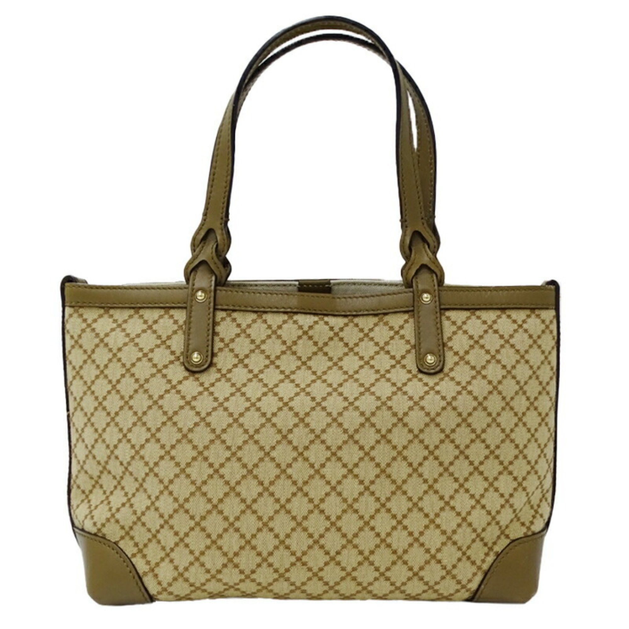 Gucci Bags For Women Diamante Tote Bag Canvas Beige Khaki 269878