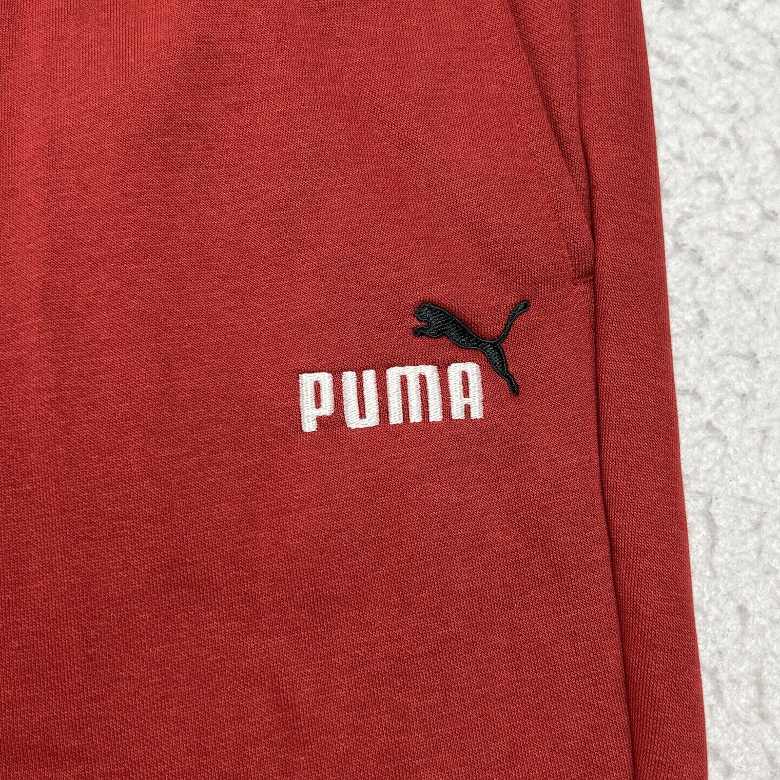 Puma PUMA Fleece Lined Athletic Jogger Drawstring Sweatpants Red Size US 44 / EU 60 - 5 Thumbnail