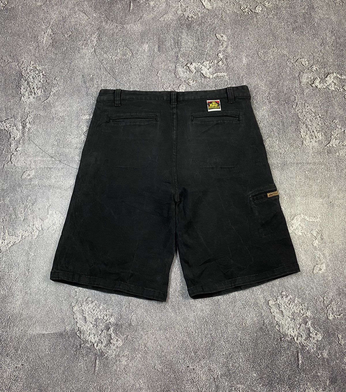Element VTG Element X Burleys Loose Fit Baggy Washed Black Shorts Size US 34 / EU 50 - 1 Thumbnail