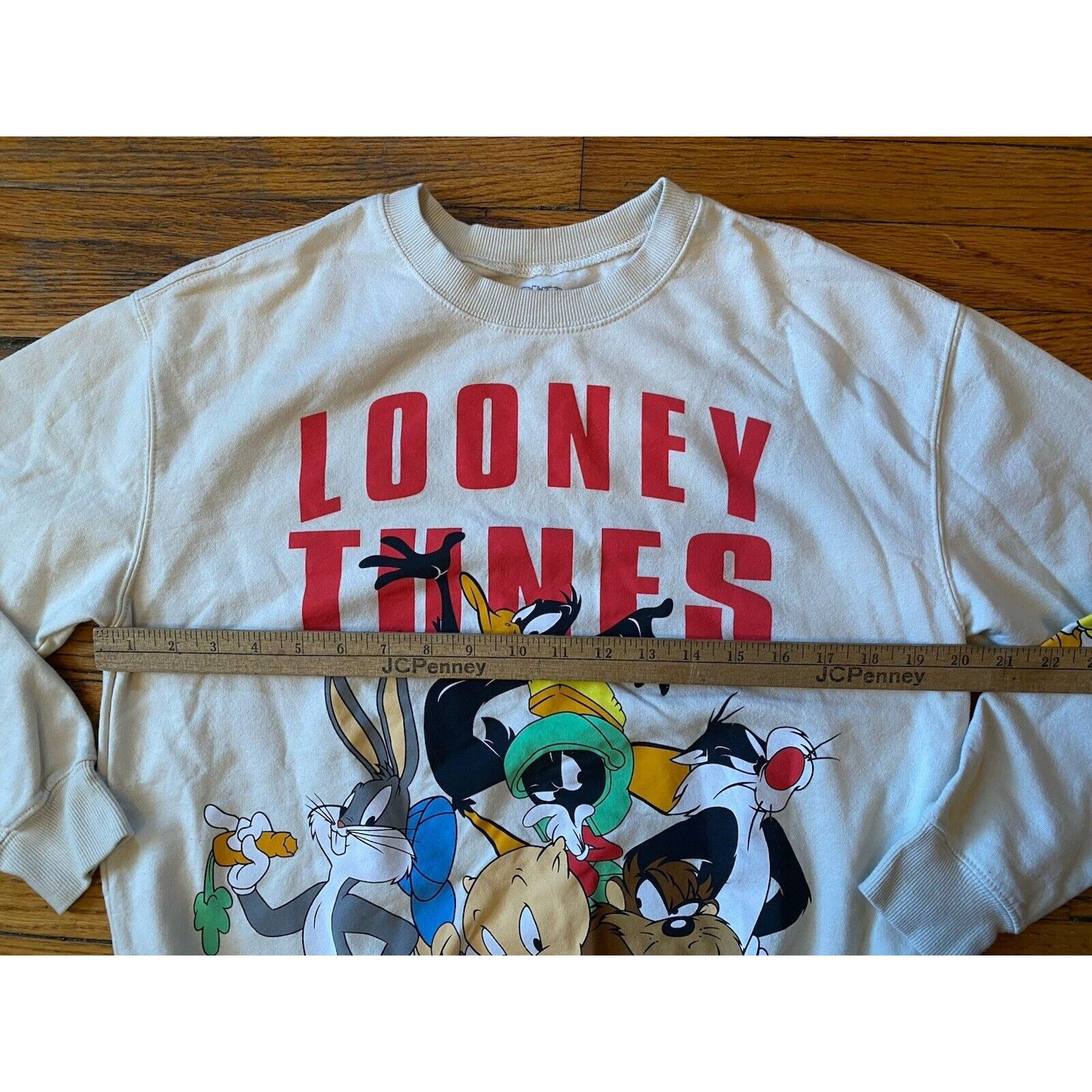 Other Looney Tunes Characters Sweatshirt Women’s Medium Cream Size M / US 6-8 / IT 42-44 - 5 Thumbnail