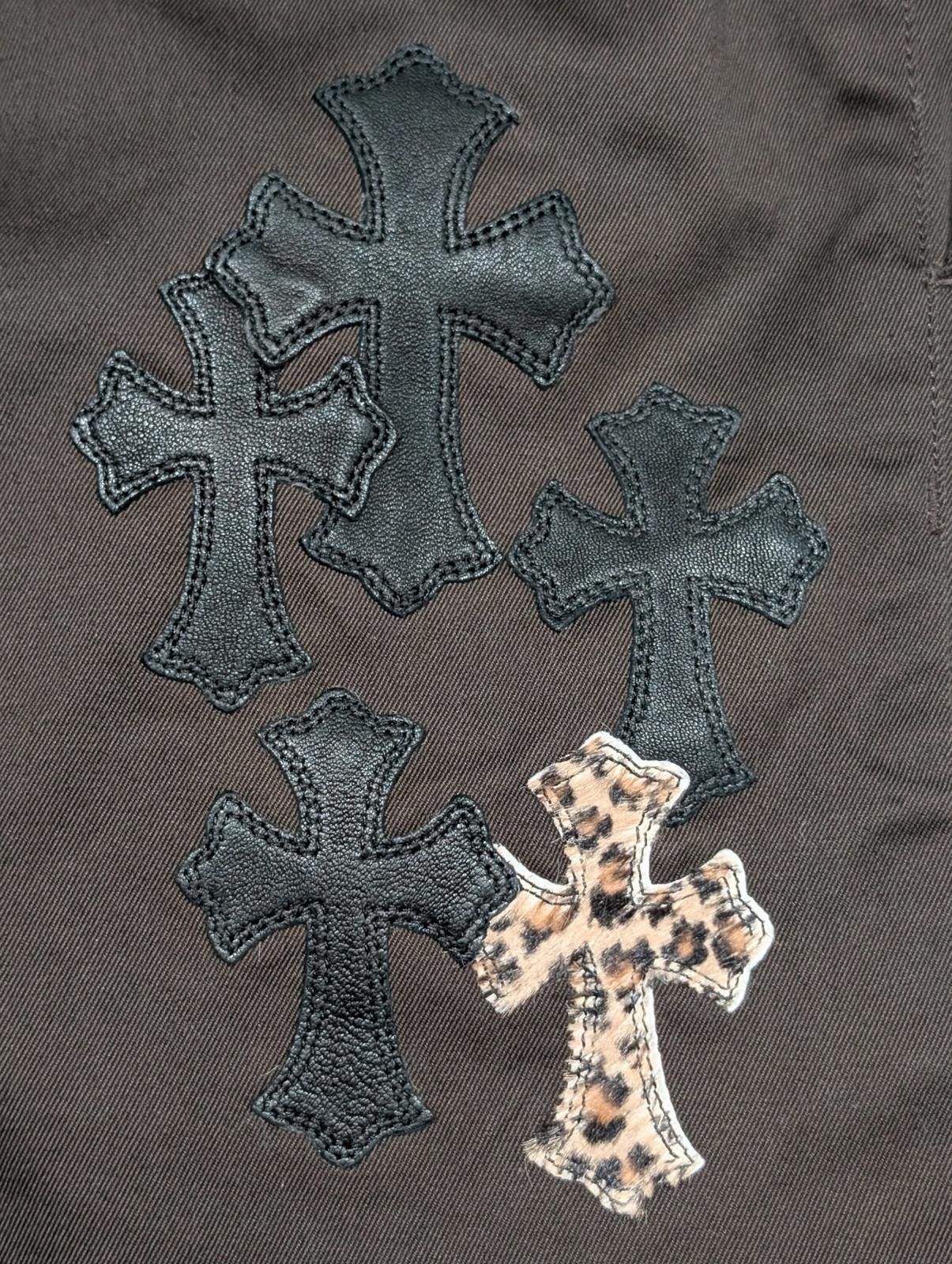 Chrome Hearts Cheetah Cross Patch Brown Chino Pants Size ONE SIZE - 4 Thumbnail