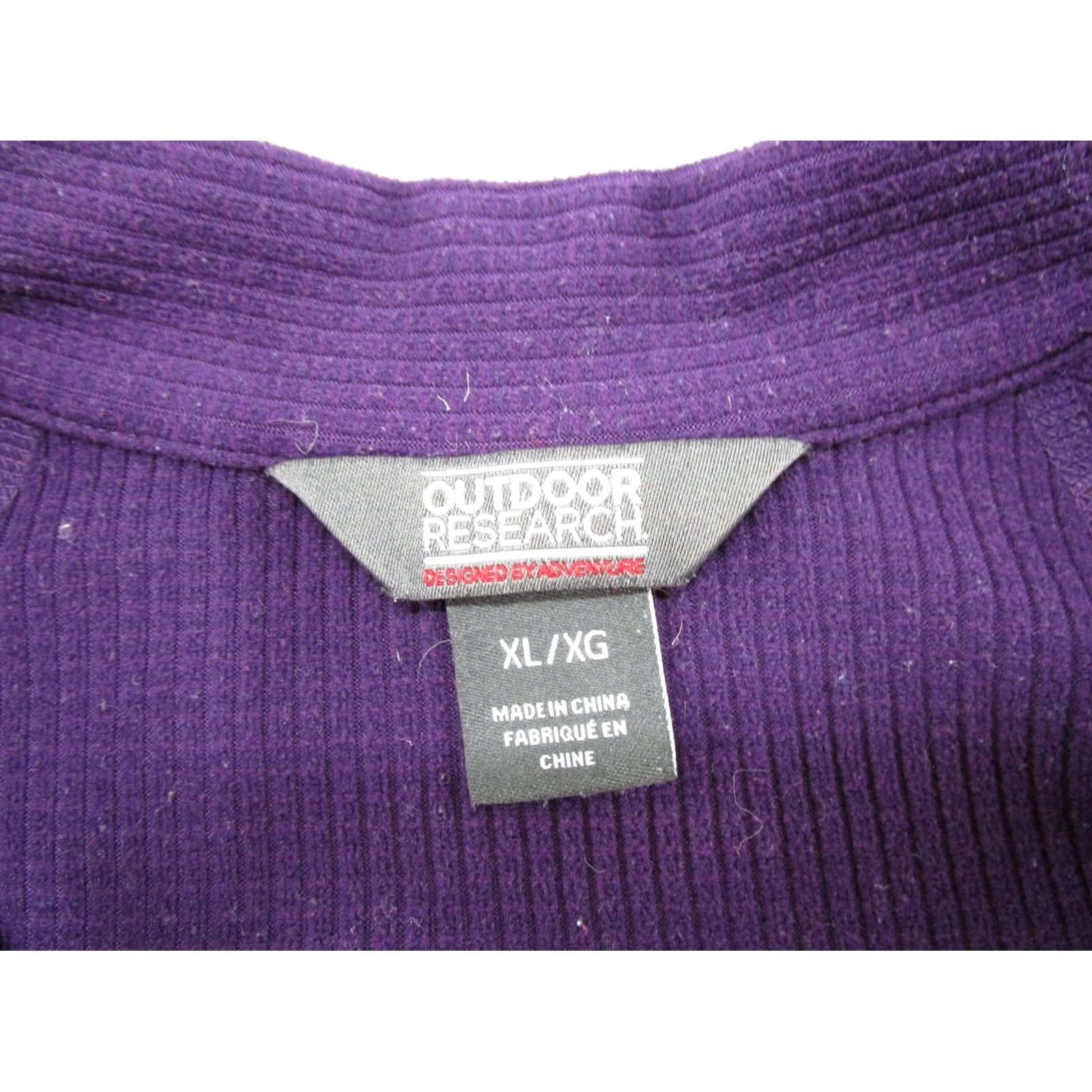 Outdoor Research Outdoor Research Purple 1/4 Zip Pullover Womens XL Thermal Waffle Knit Humid? Size XL / US 12-14 / IT 48-50 - 2 Thumbnail