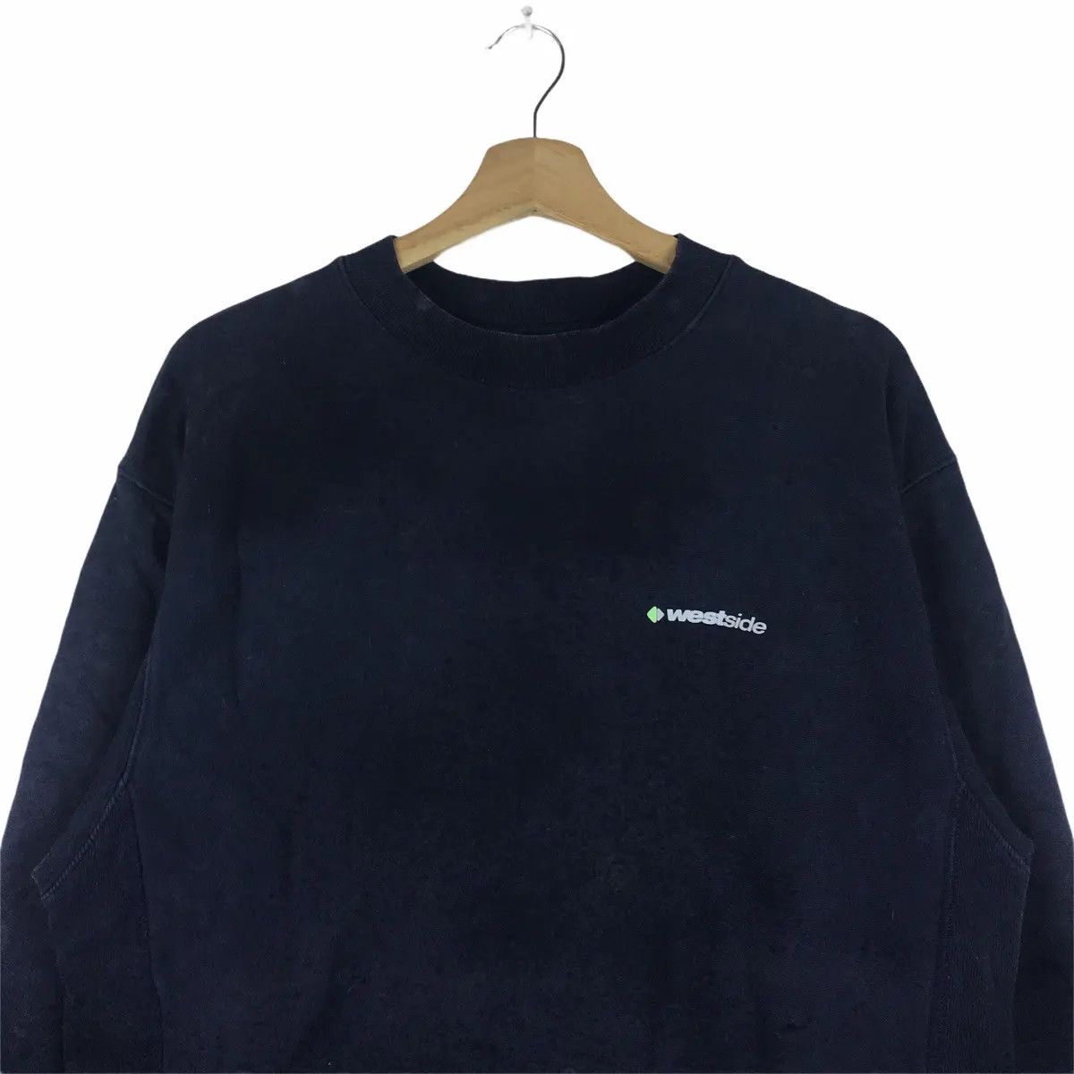 Vintage Vtg WESTSIDE USA Reverse Weave Heavy Cotton Sweatshirt Size US L / EU 52-54 / 3 - 2 Thumbnail