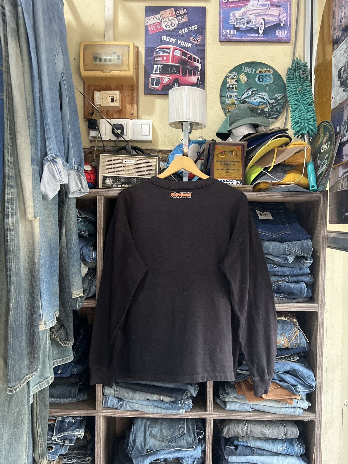 Japanese Brand 🔥Back Number Public Market Center Long Sleeve Size US L / EU 52-54 / 3 - 3 Thumbnail