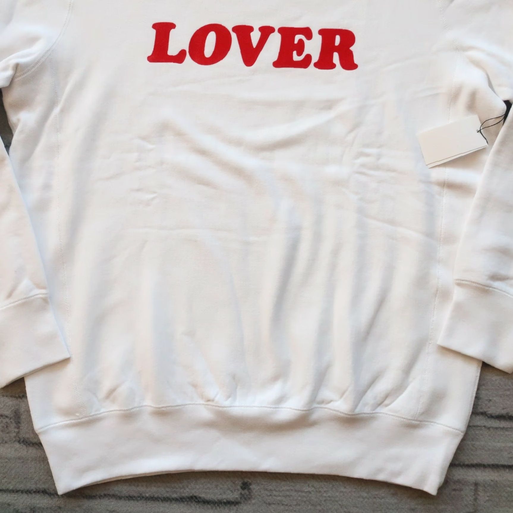 BIANCA CHANDON Bianca Chandon Lover Sweatshirt Main Selling Point Charlie Crew Sweatshirt White / Red Large Men XS-XL Size US L / EU 52-54 / 3 - 3 Thumbnail