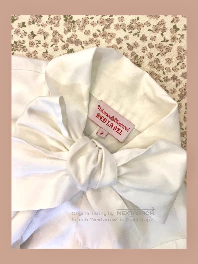 Vivienne Westwood Vivienne Westwood Striped long-sleeve bow shirt Size M / US 6-8 / IT 42-44 - 3 Thumbnail